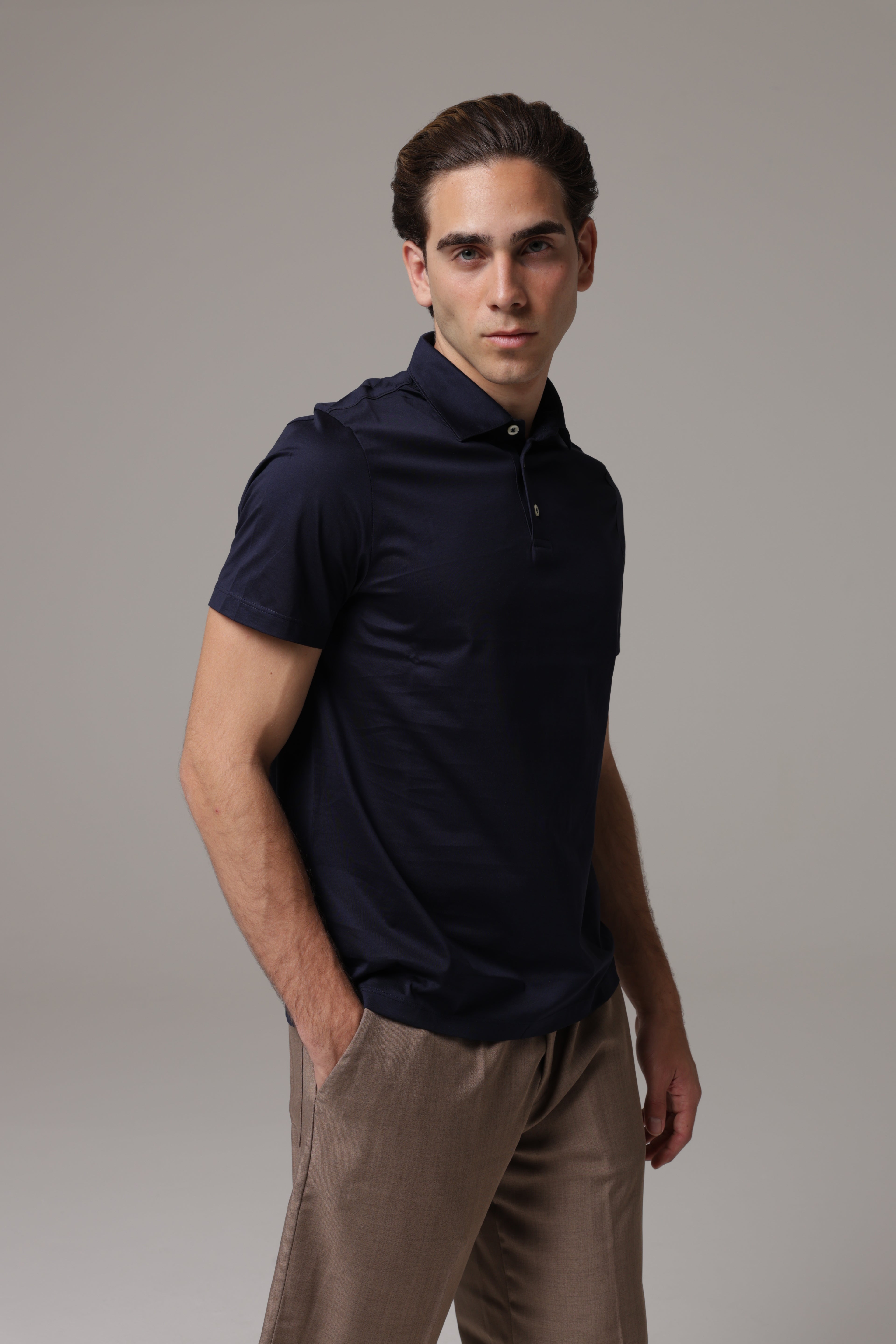 Polo in tessuto di Scozia Premium