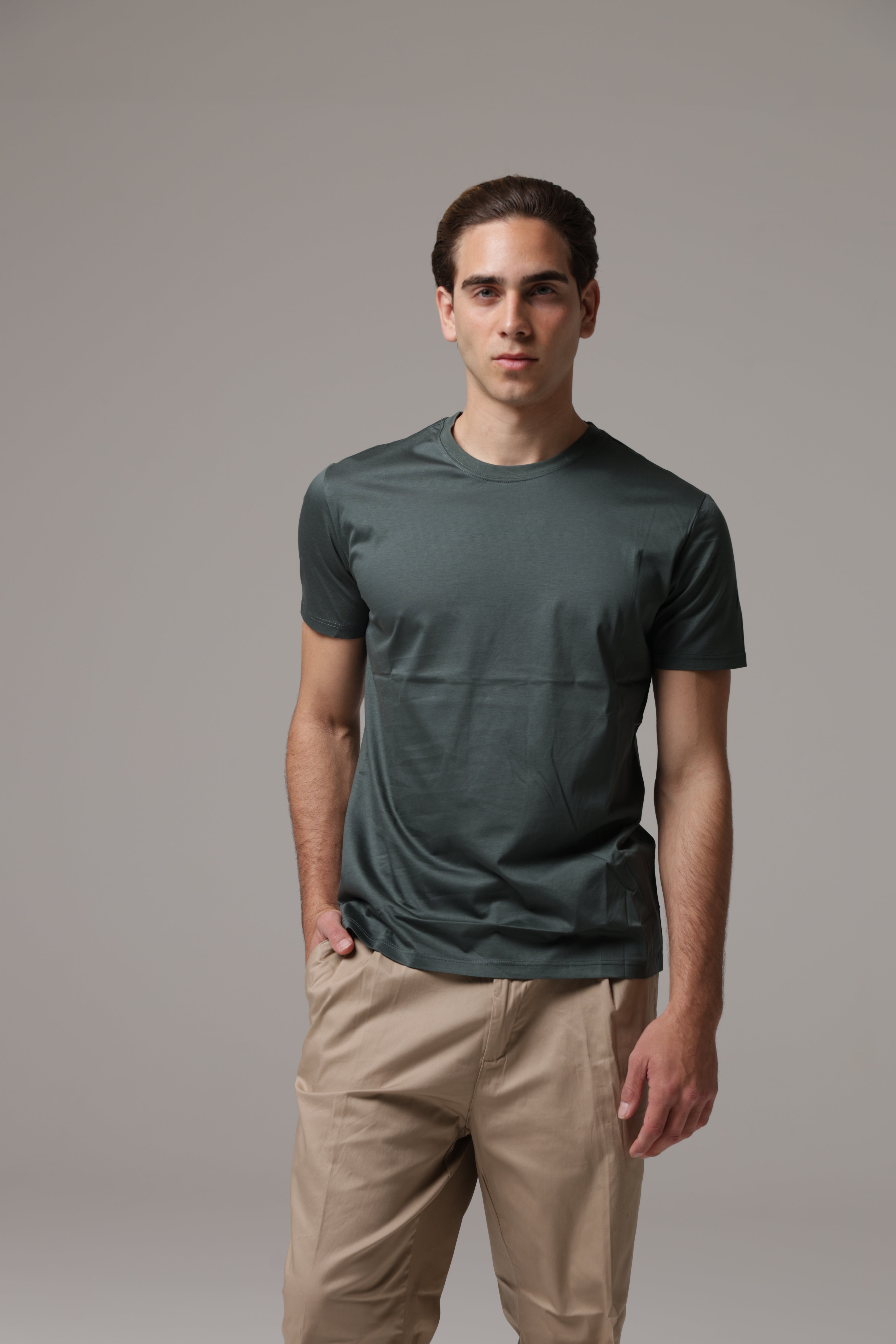 T-shirt in Filo di scozia