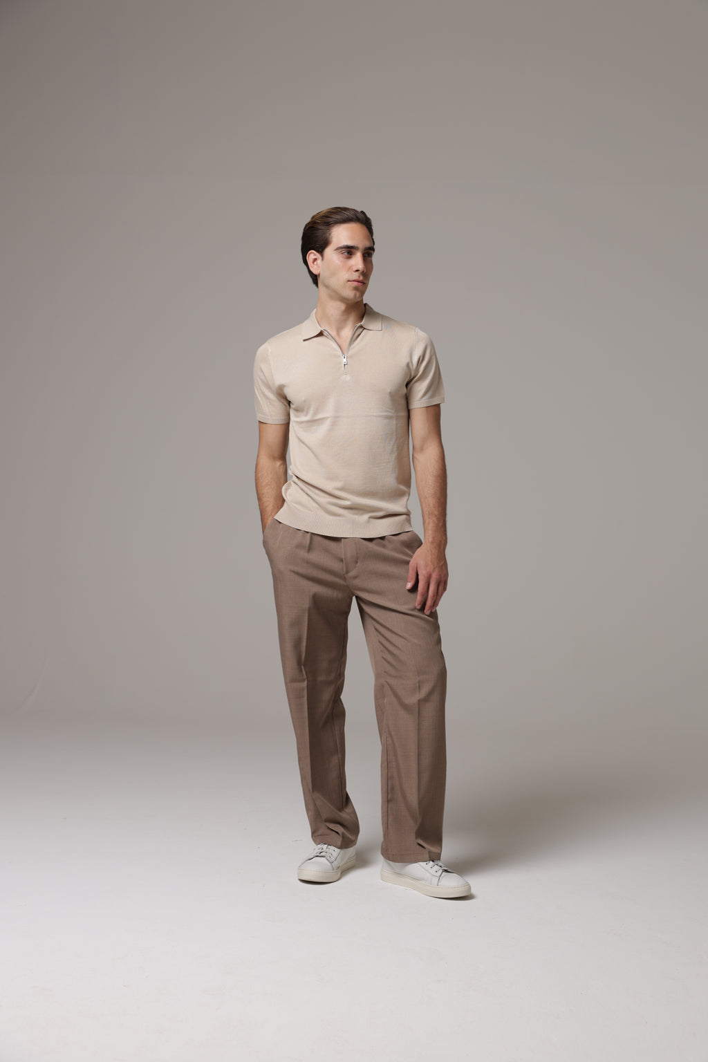 Polo con zip