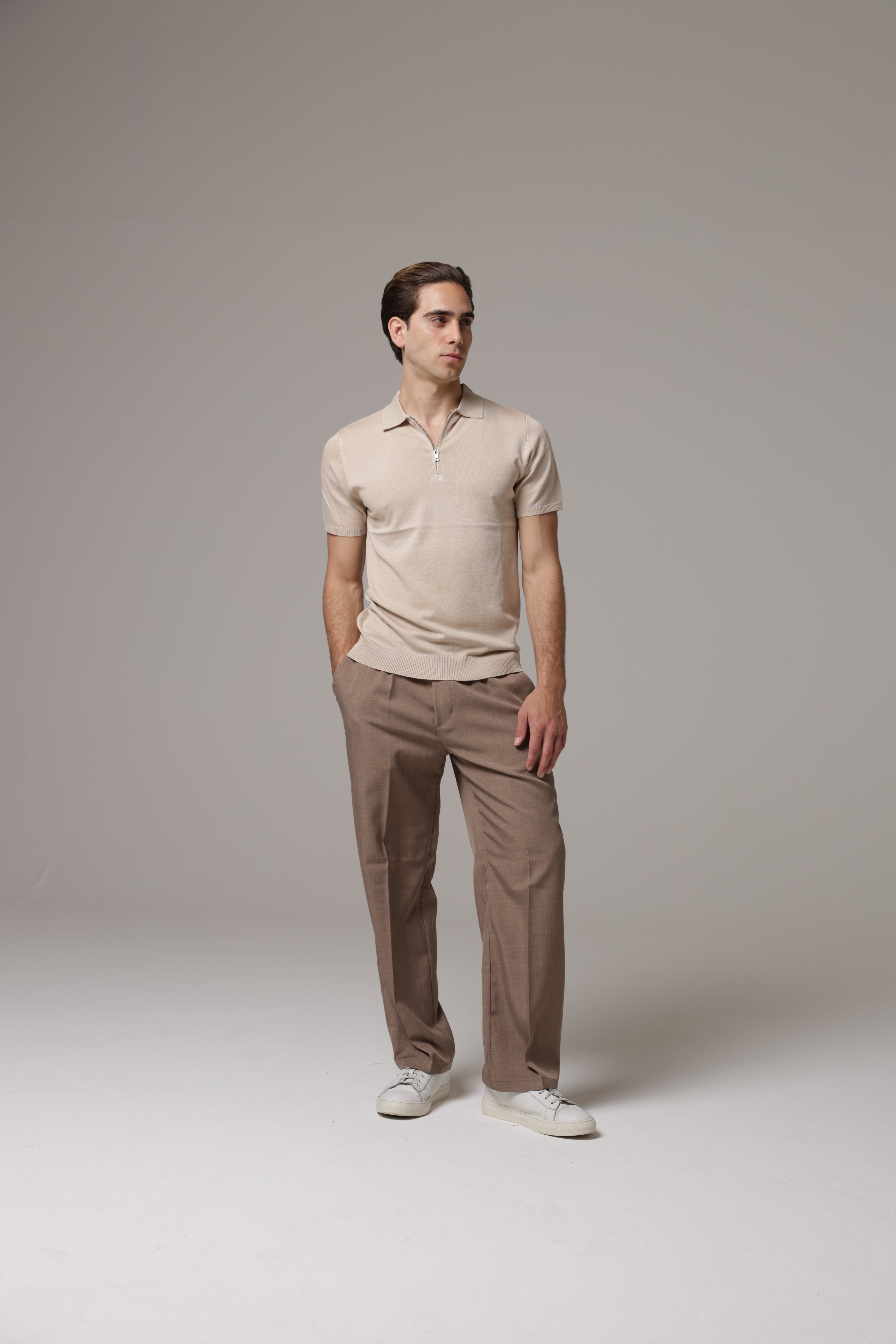 Polo con zip