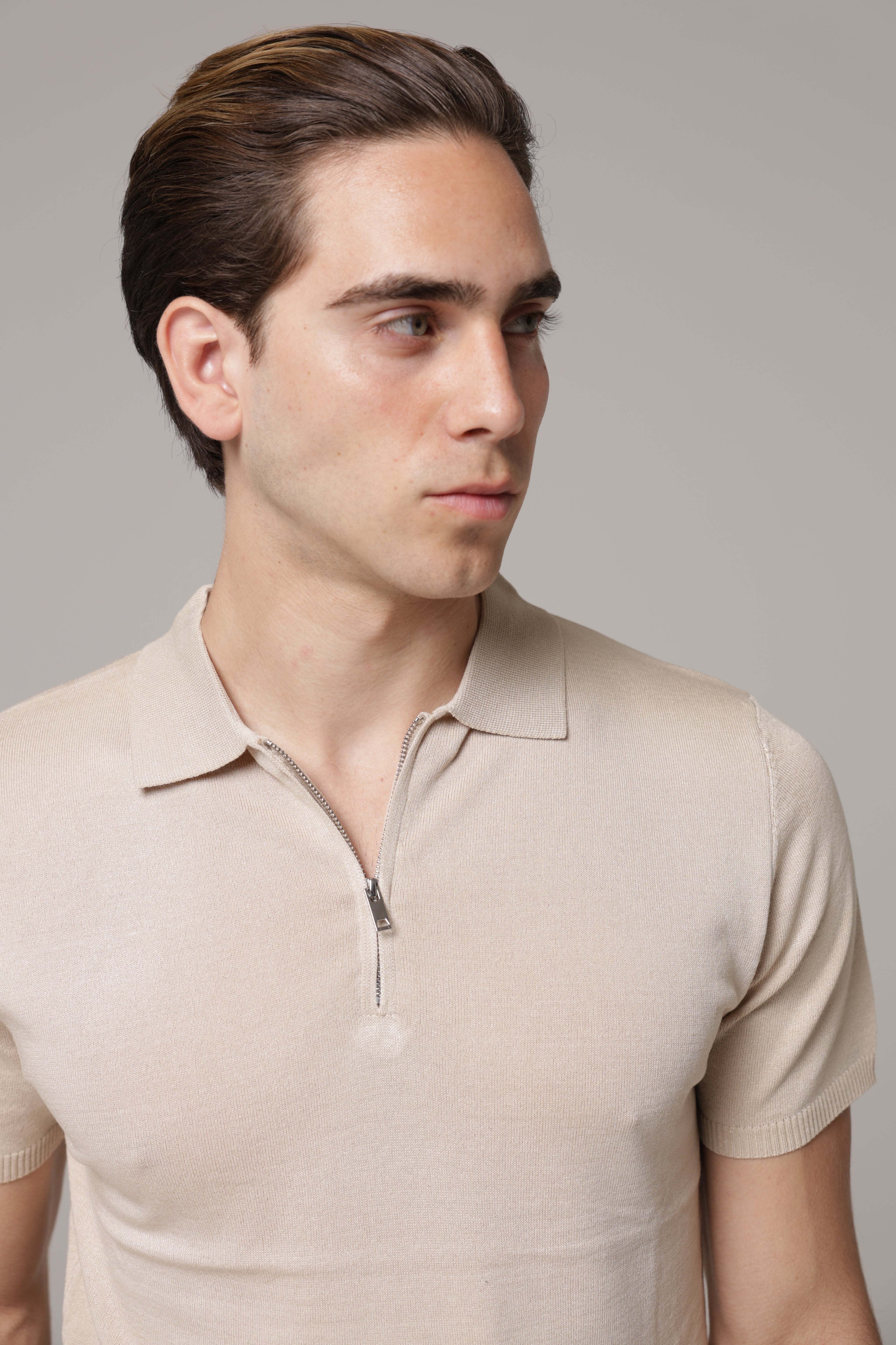 Polo con zip