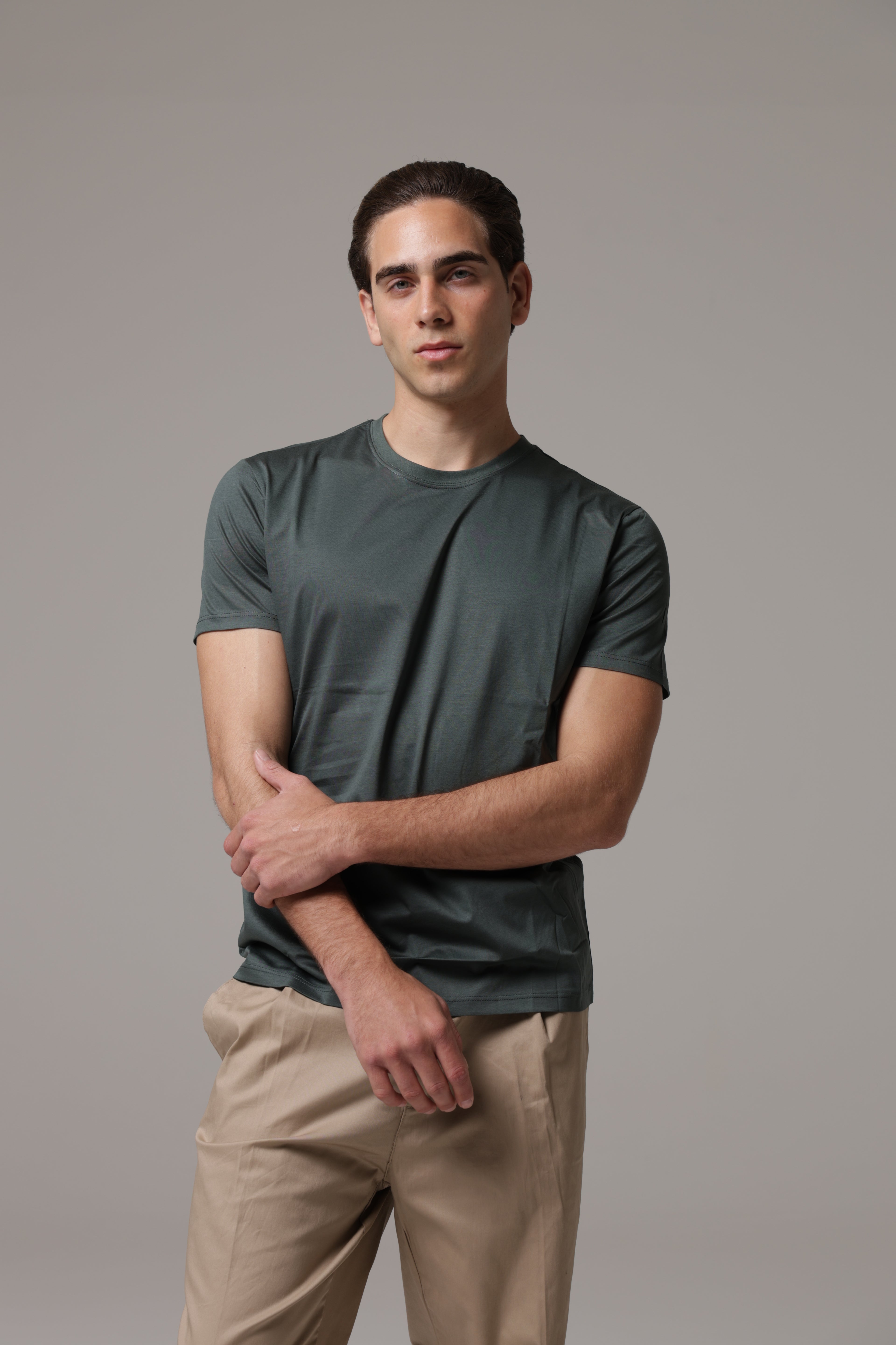 T-shirt in Filo di scozia