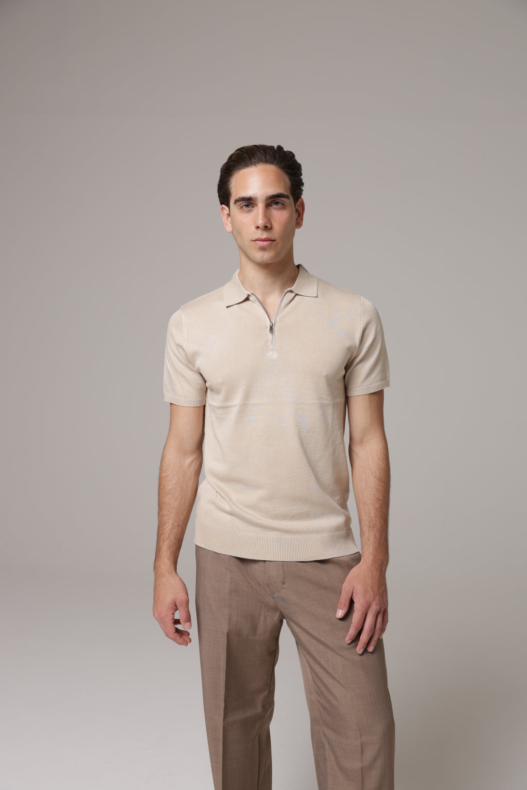 Polo con zip