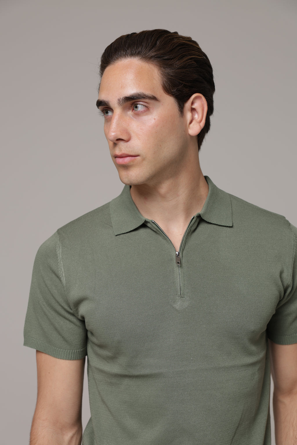 Polo con zip