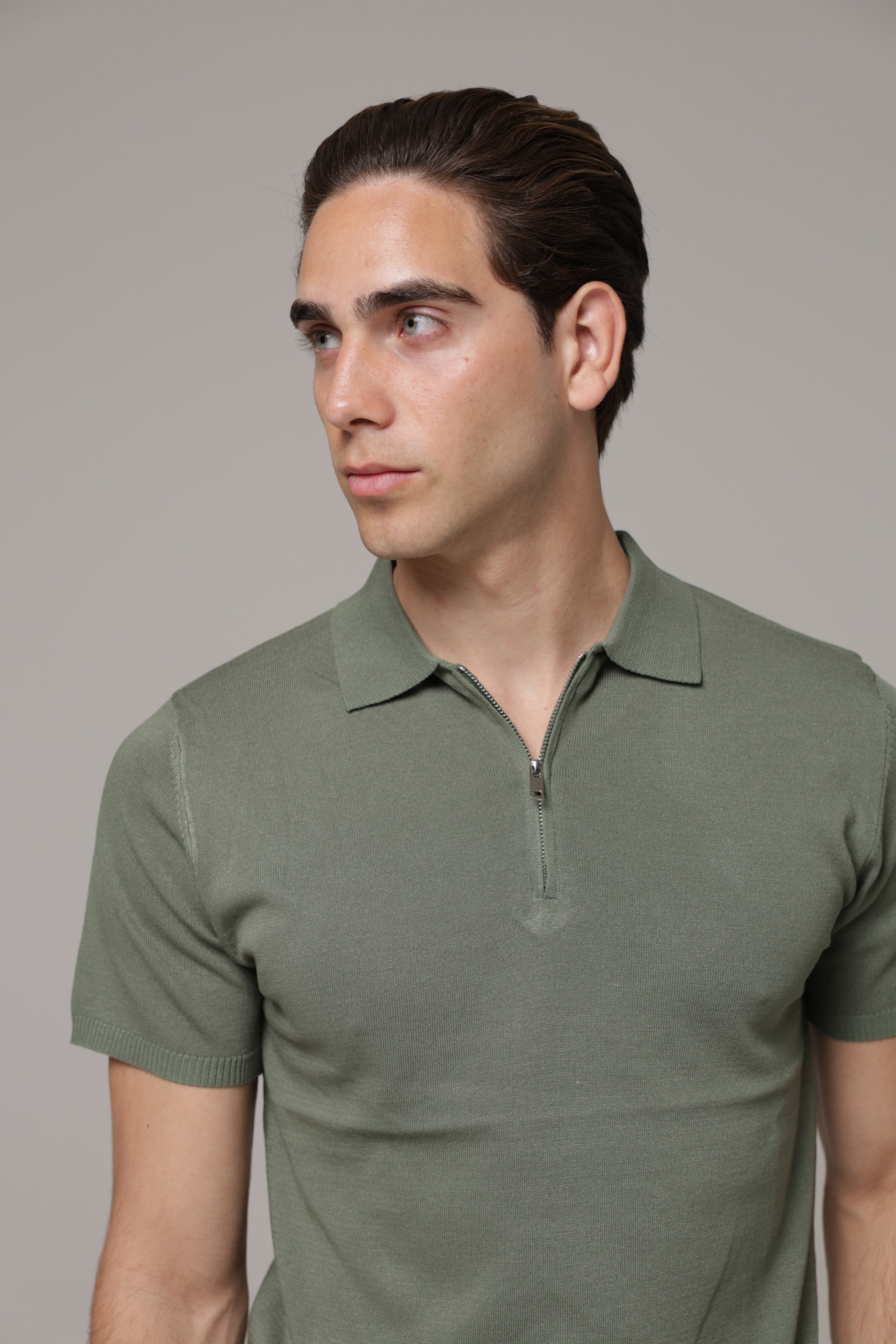 Polo con zip