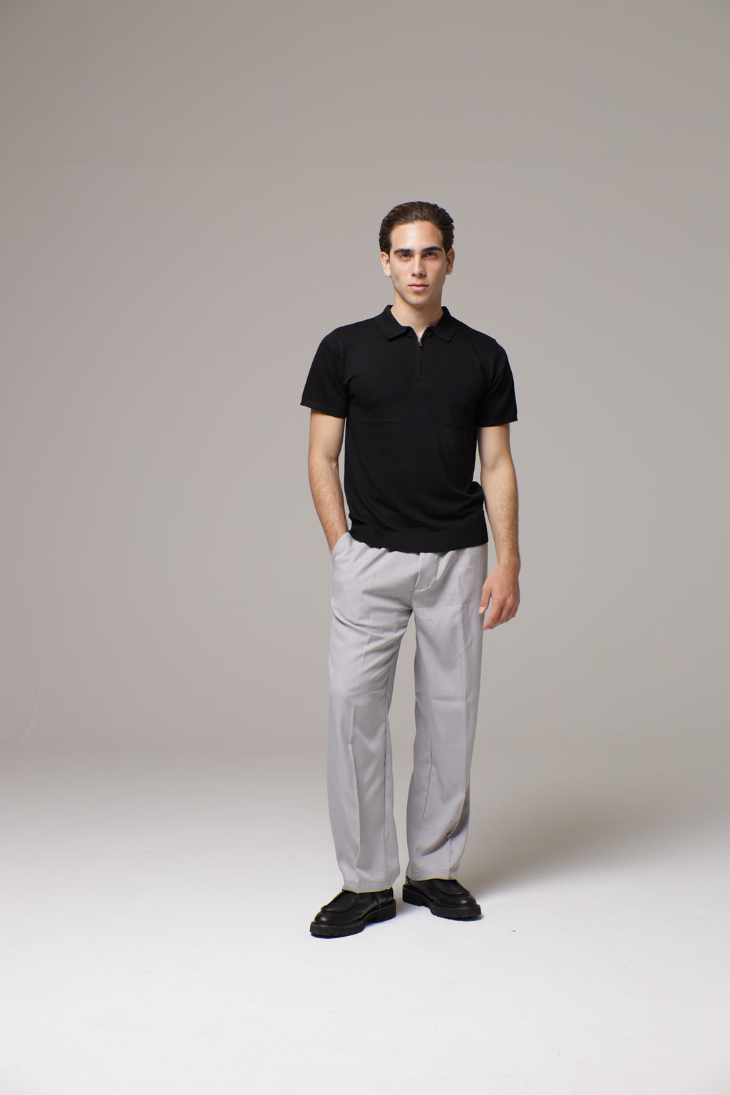 Polo con zip