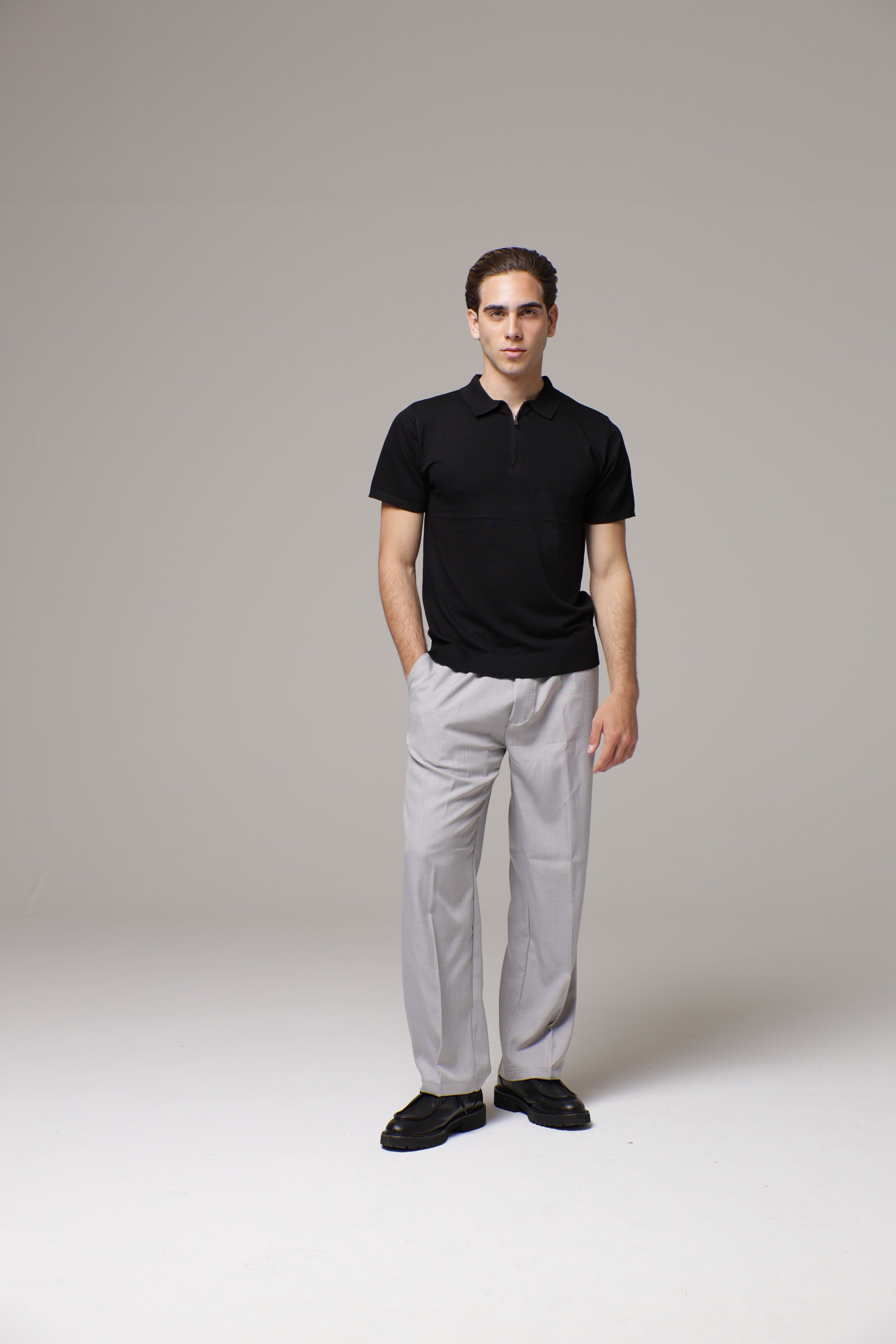 Polo con zip