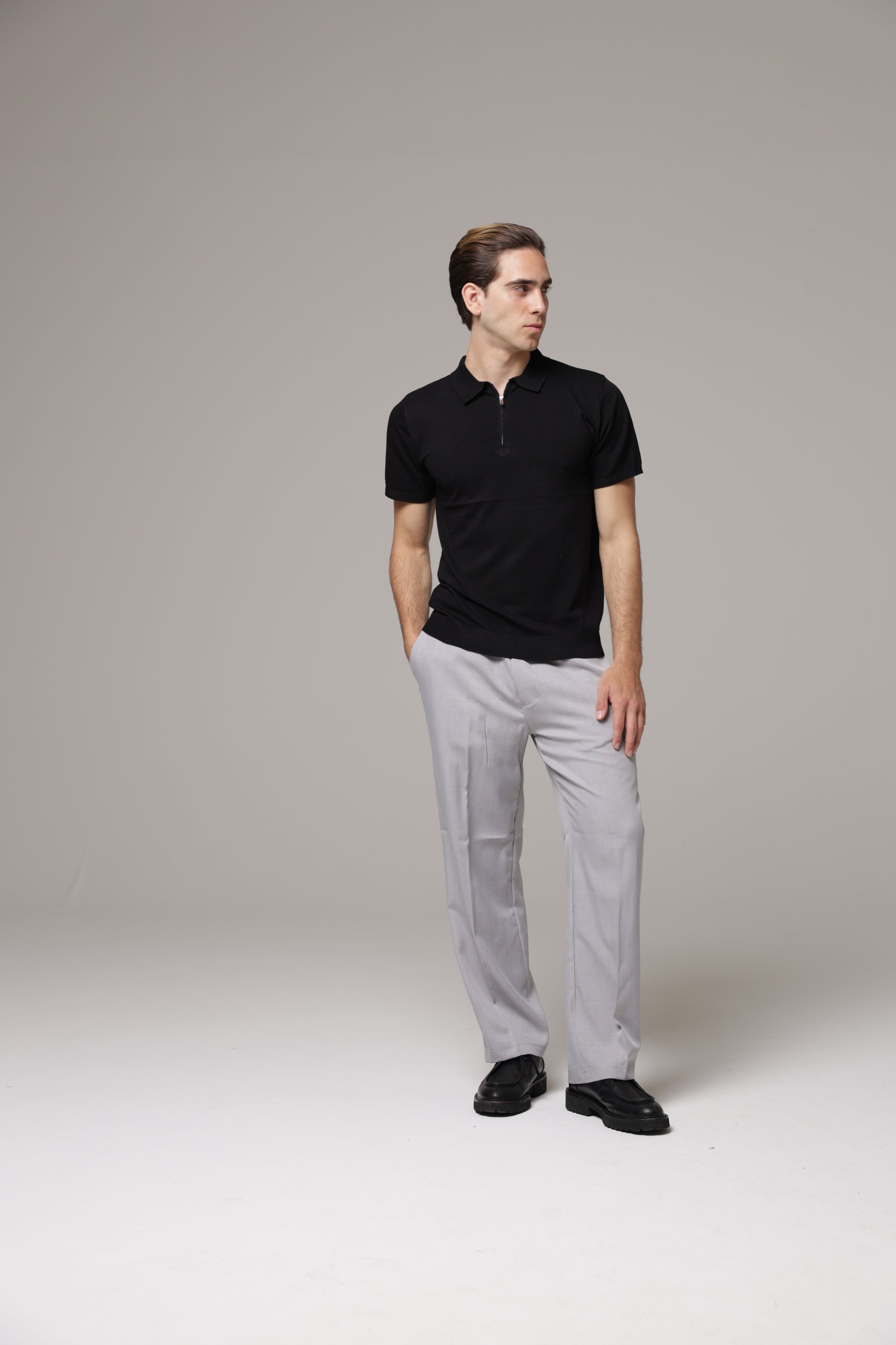 Polo con zip