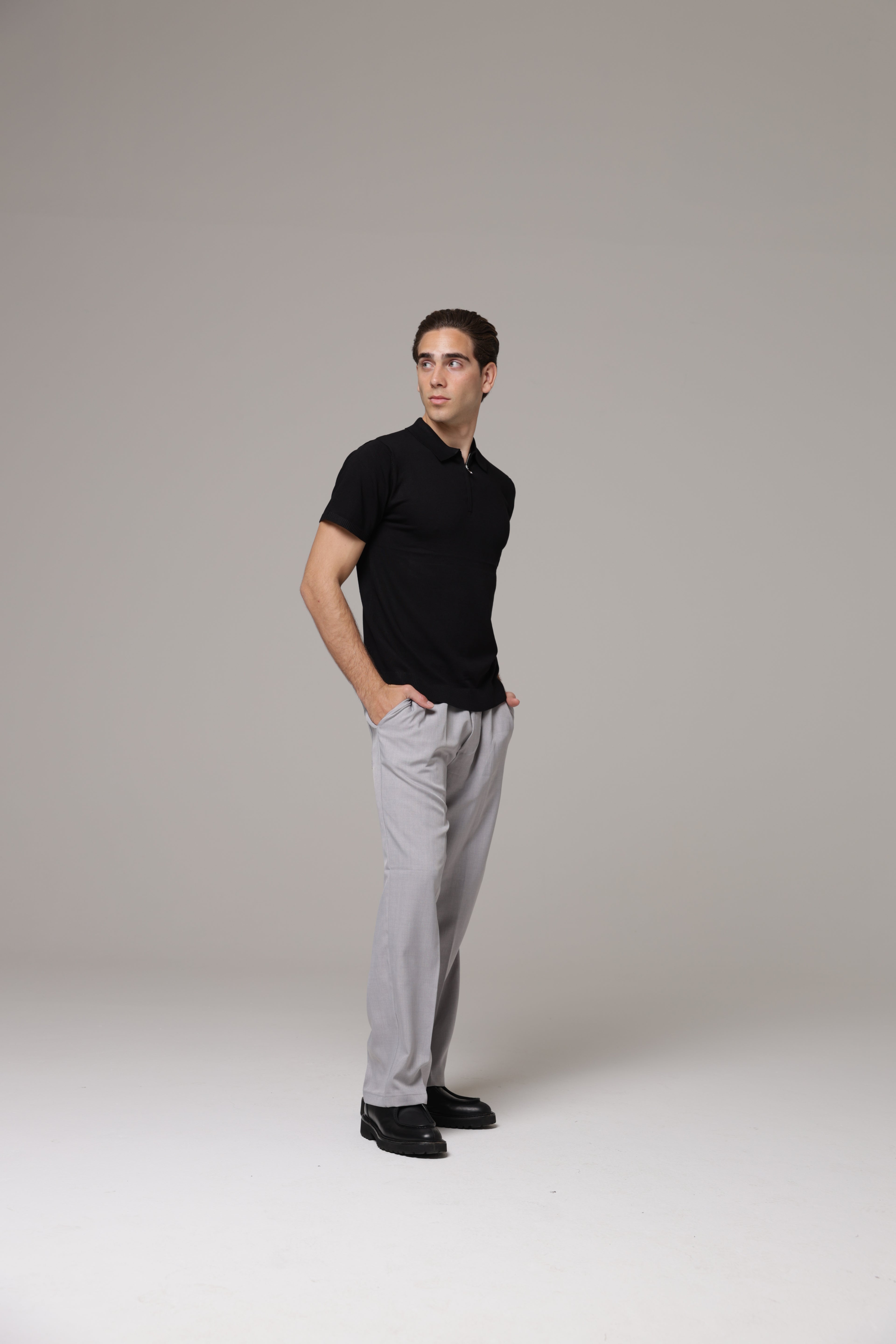 Polo con zip