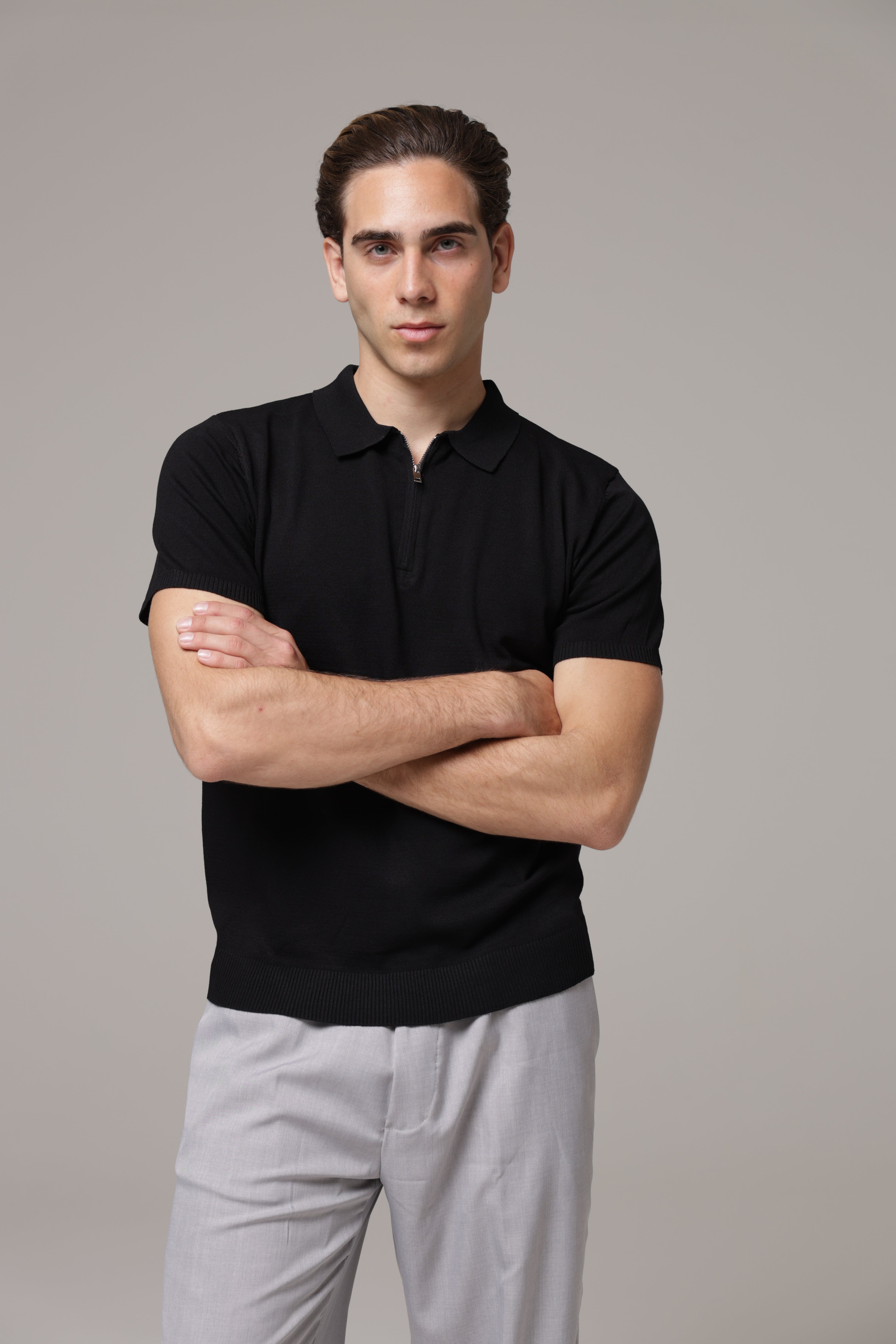 Polo con zip