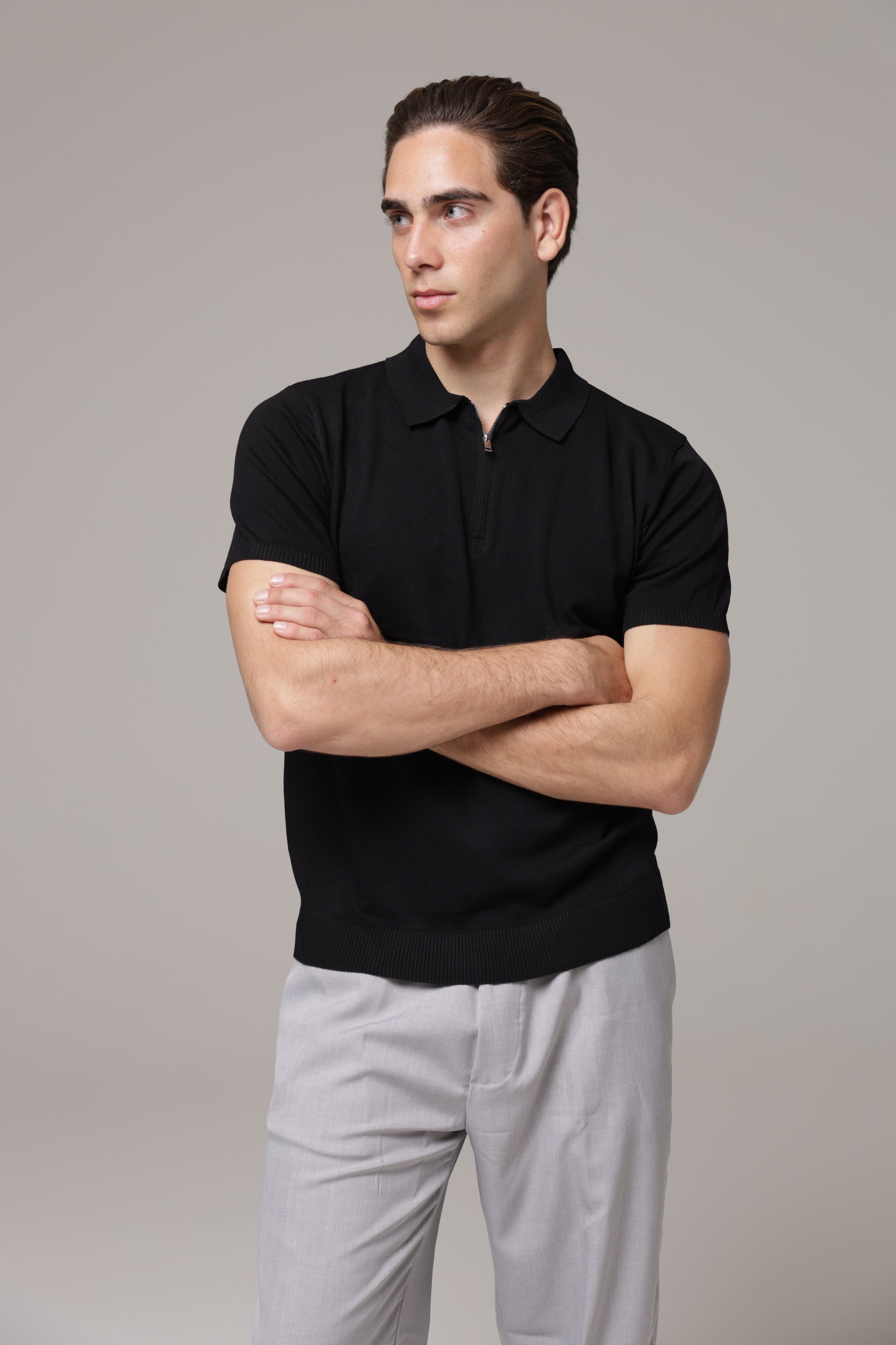 Polo con zip