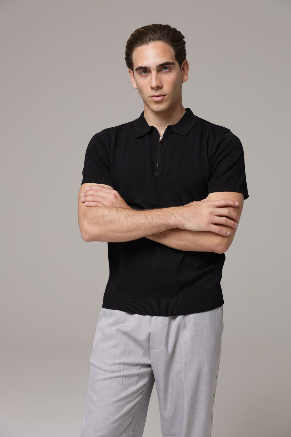 Polo con zip