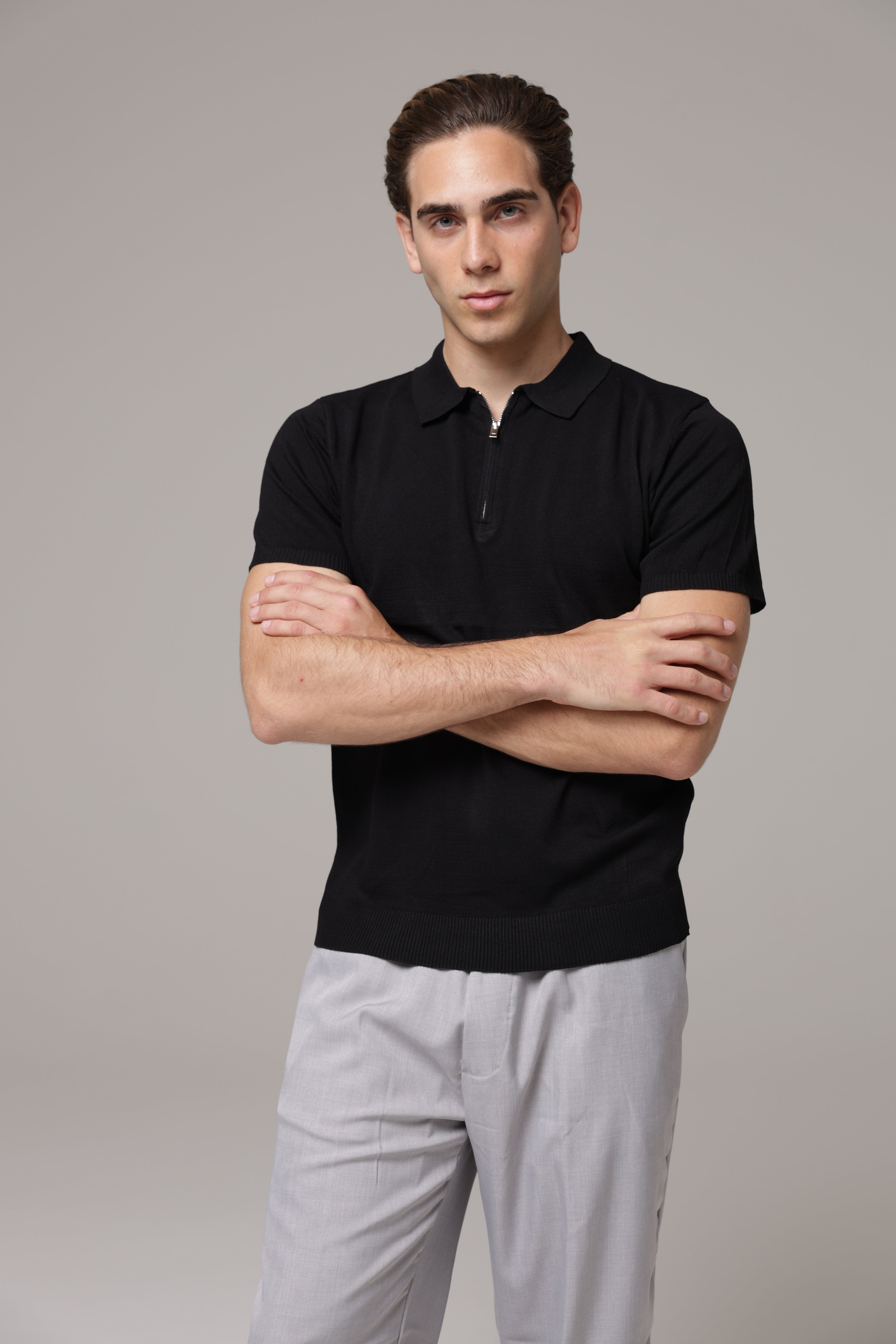 Polo con zip