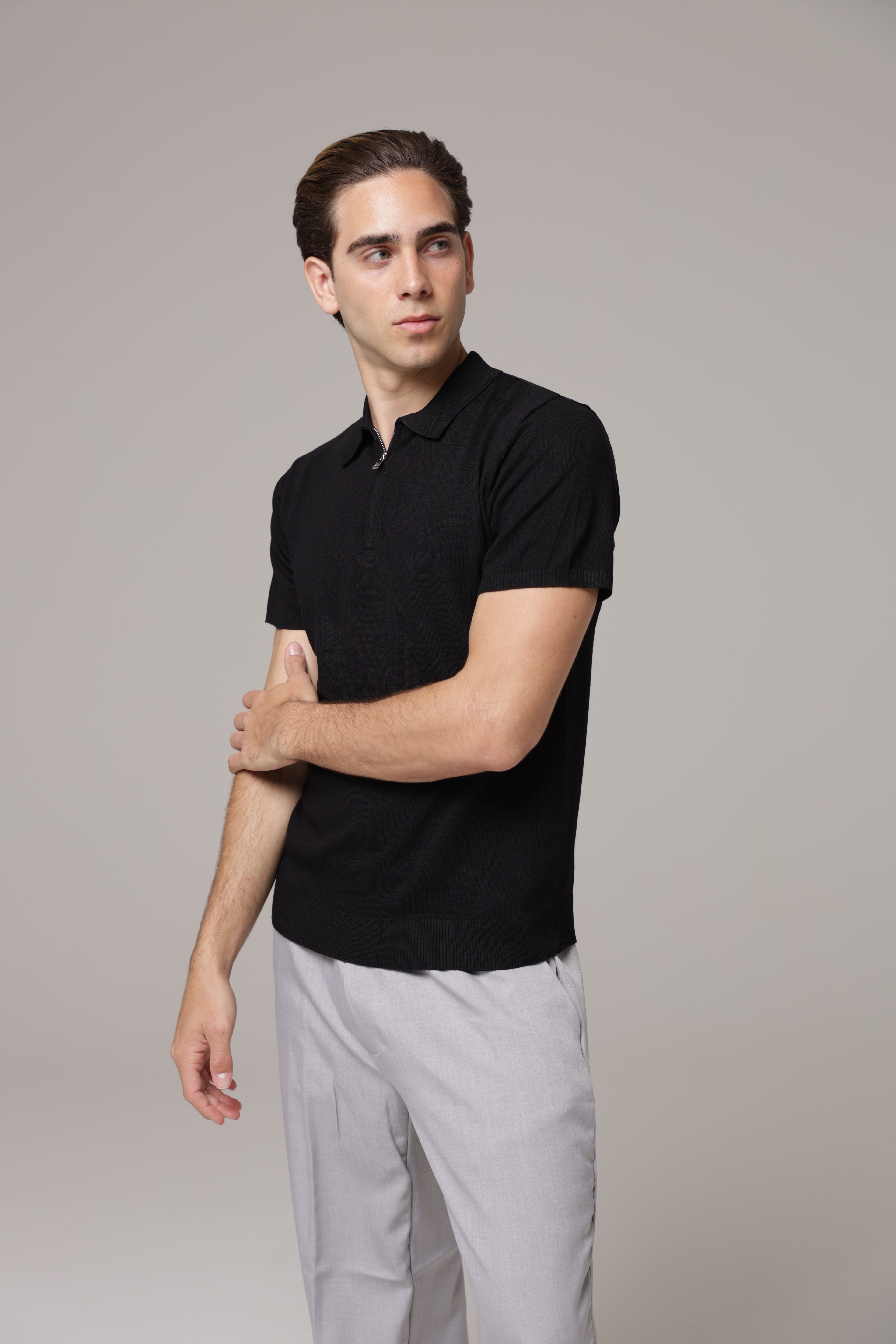 Polo con zip