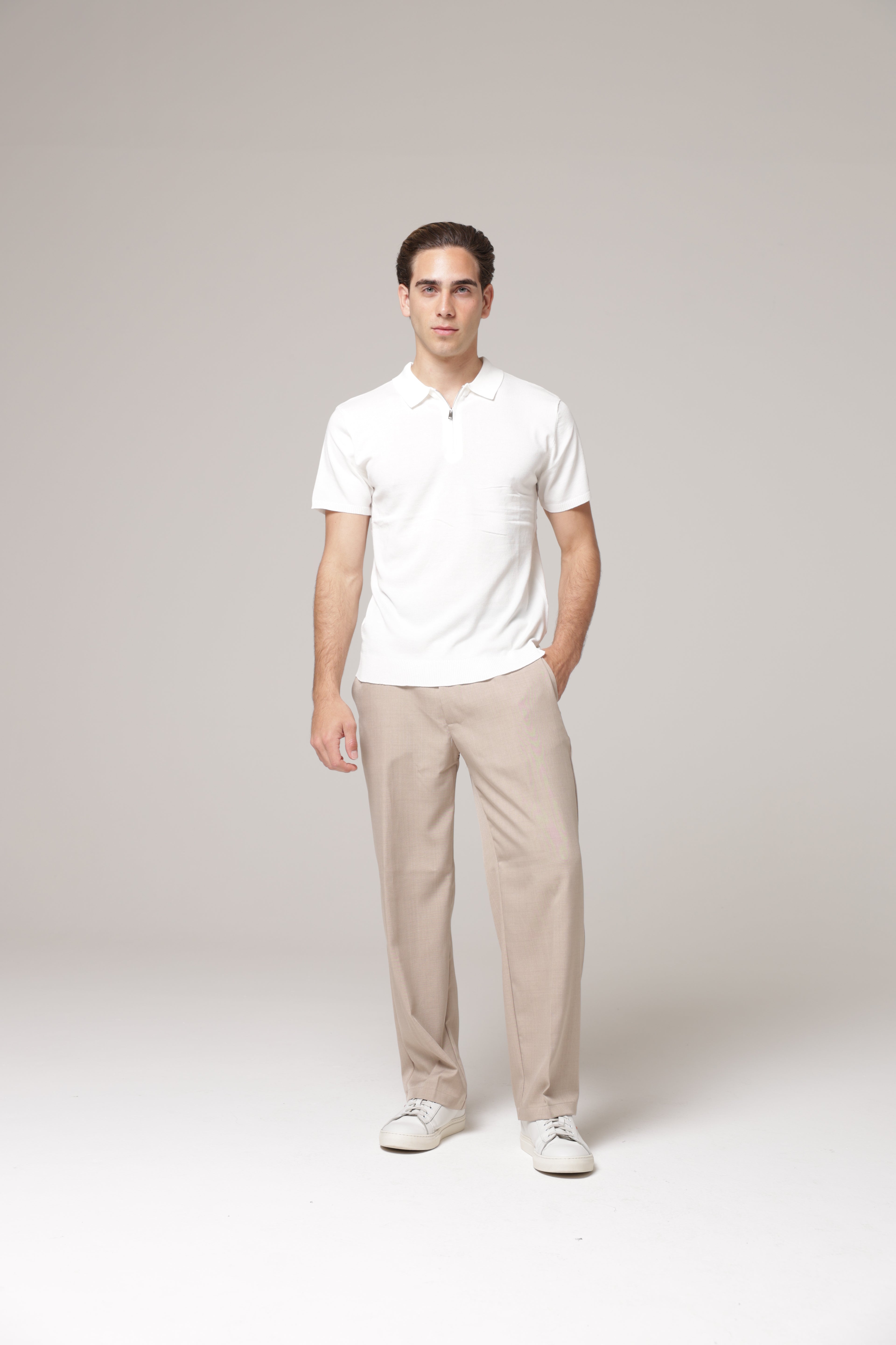 Polo con zip