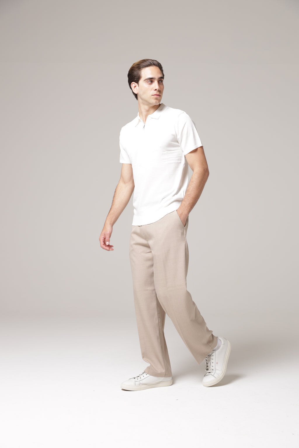Polo con zip