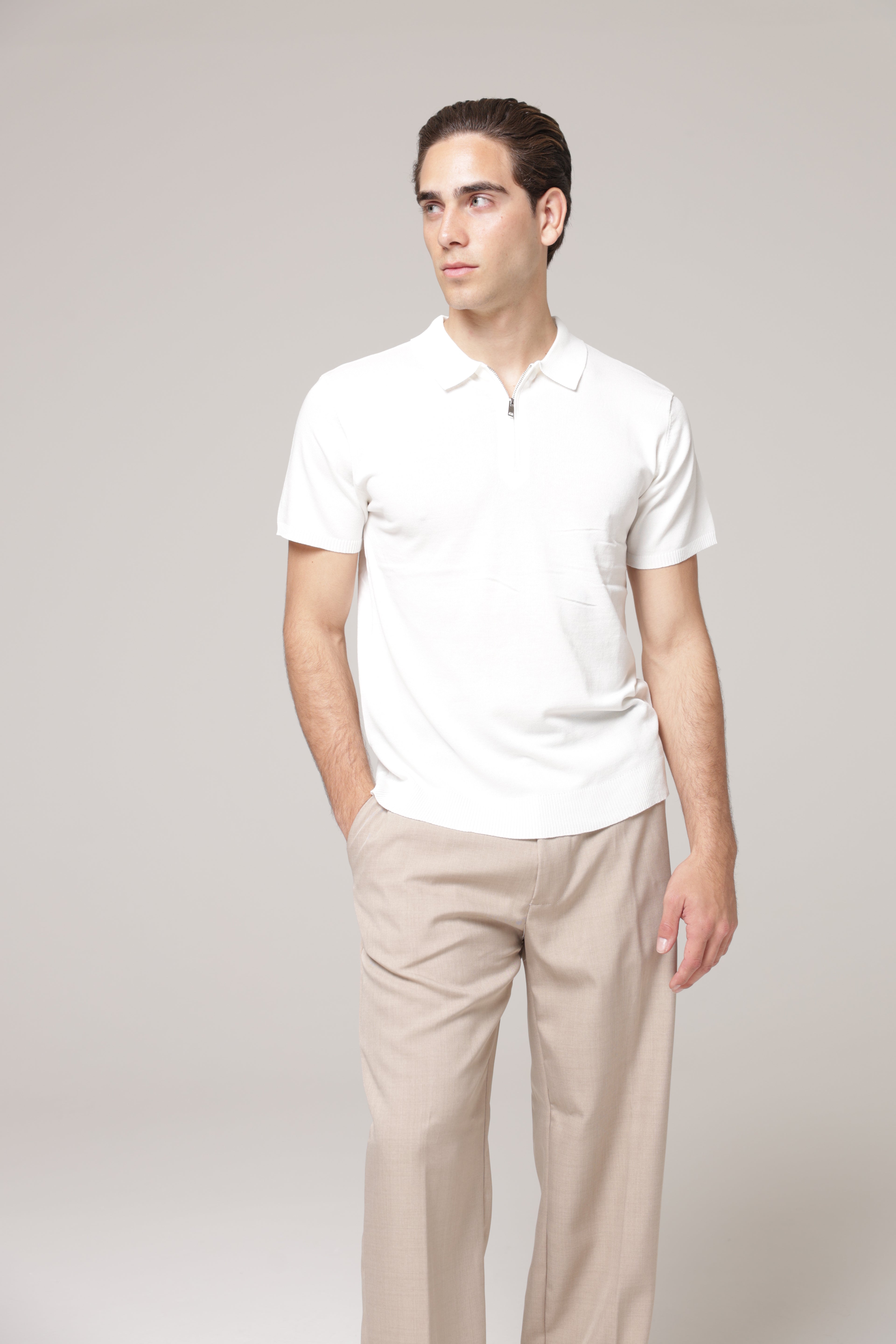 Polo con zip
