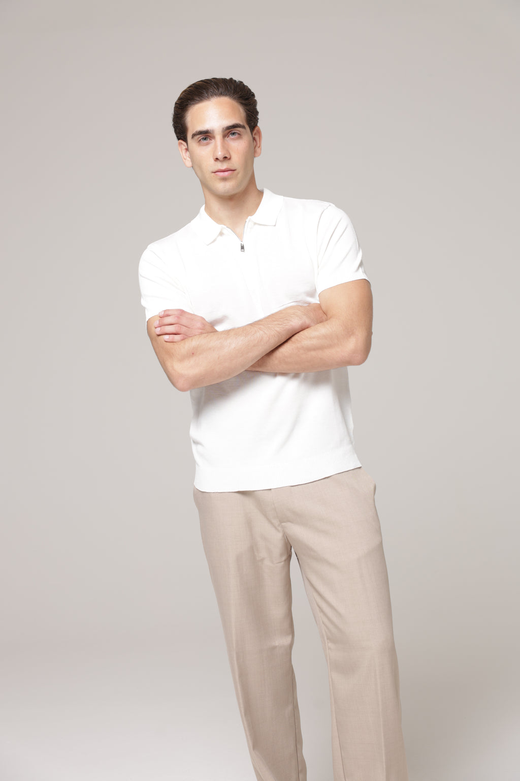 Polo con zip