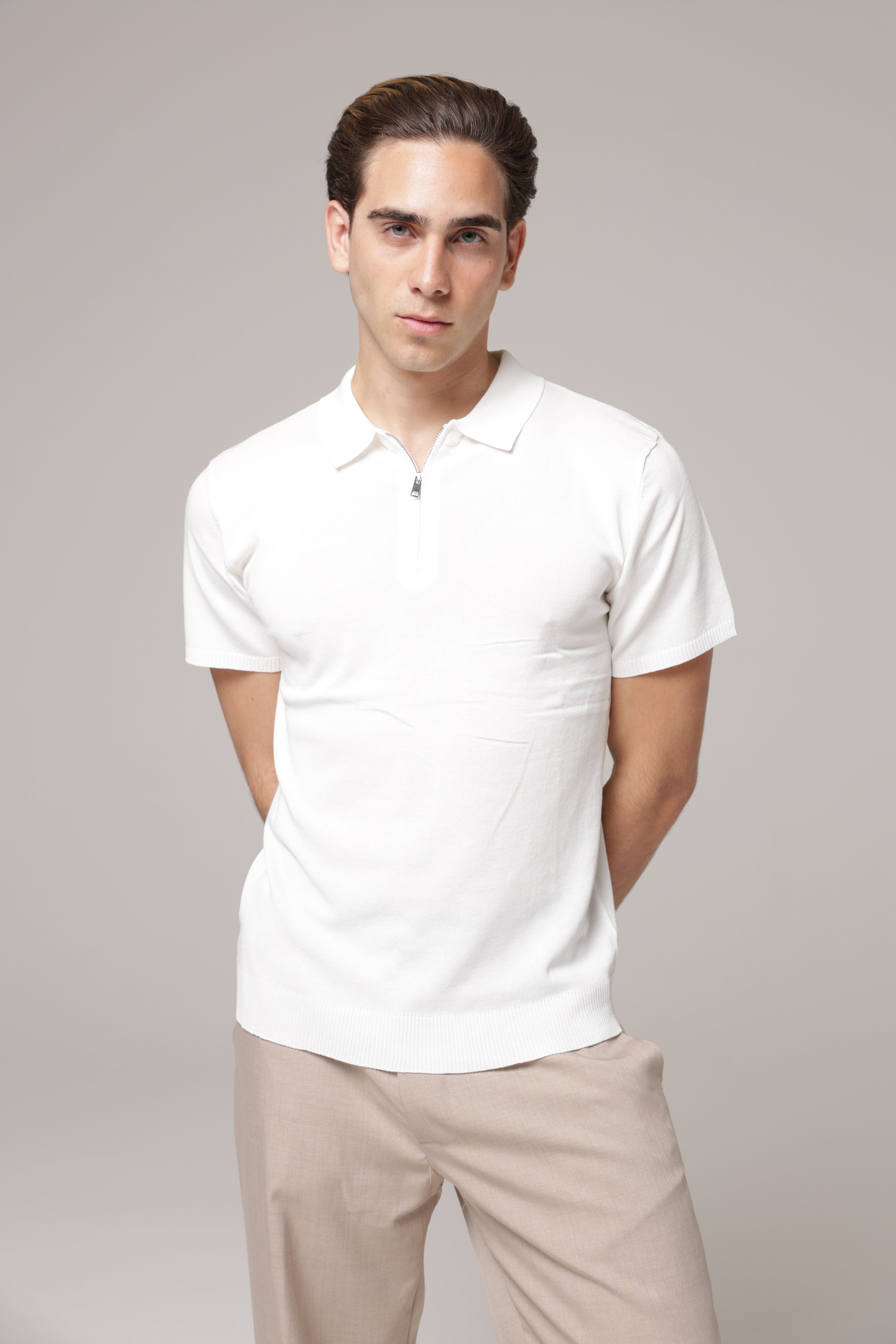 Polo con zip
