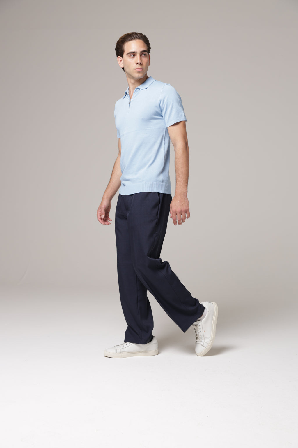 Polo con zip