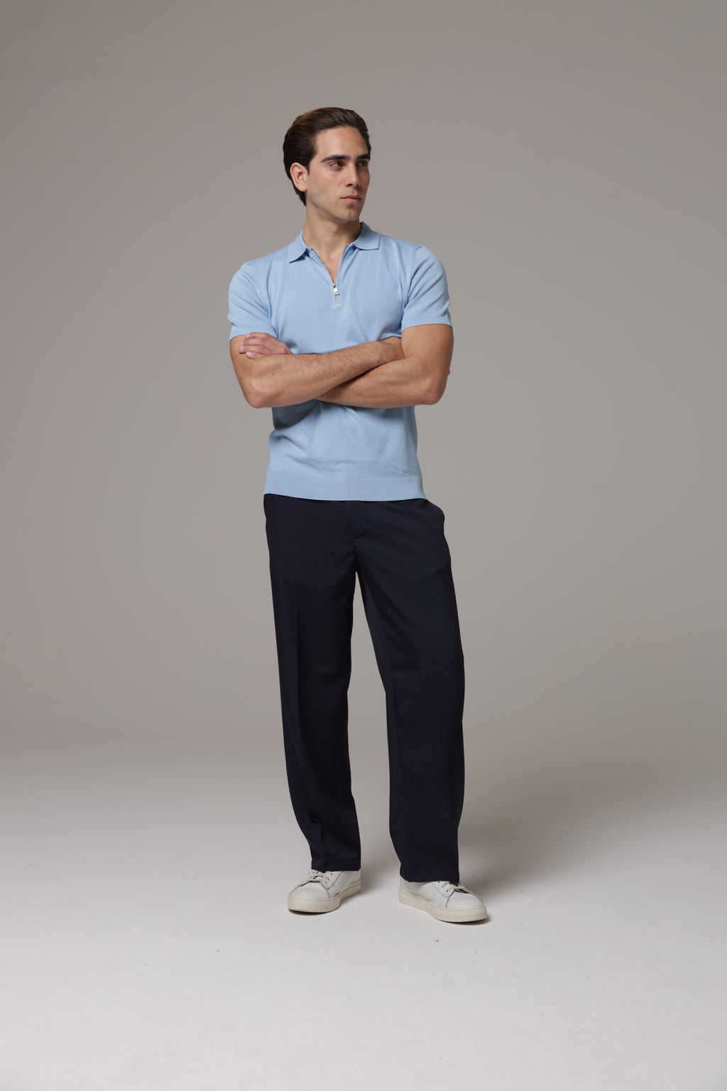 Polo con zip