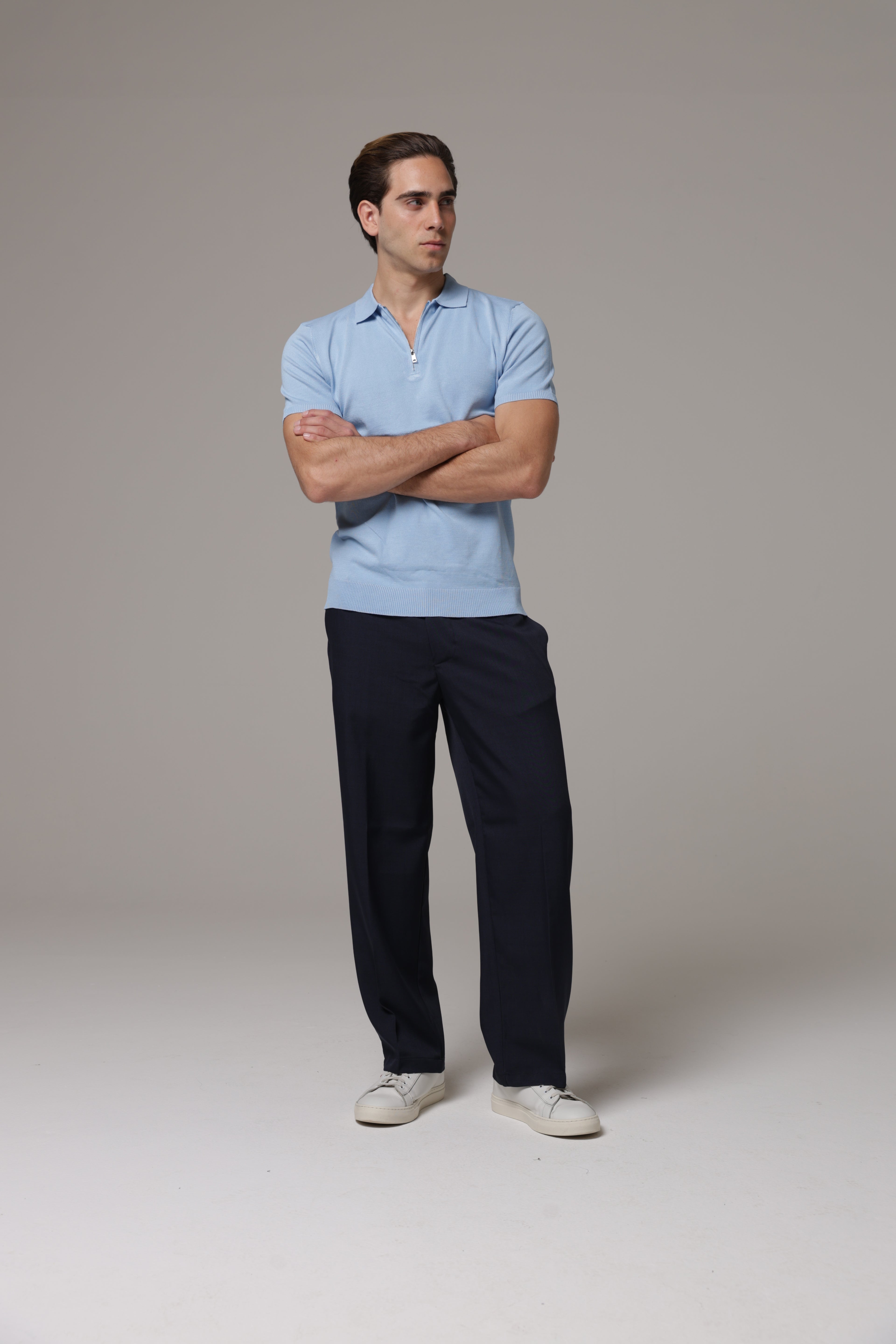 Polo con zip