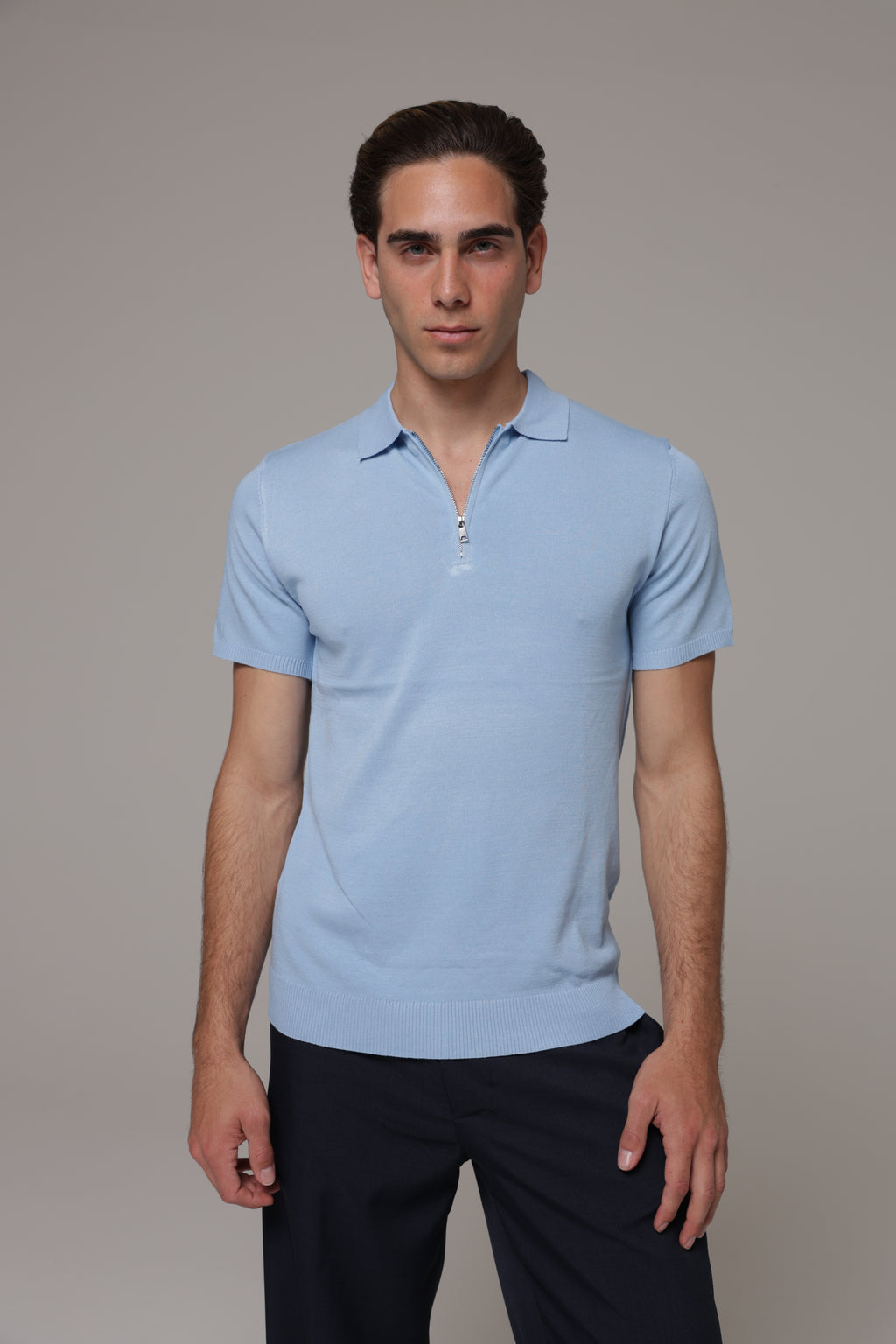 Polo con zip