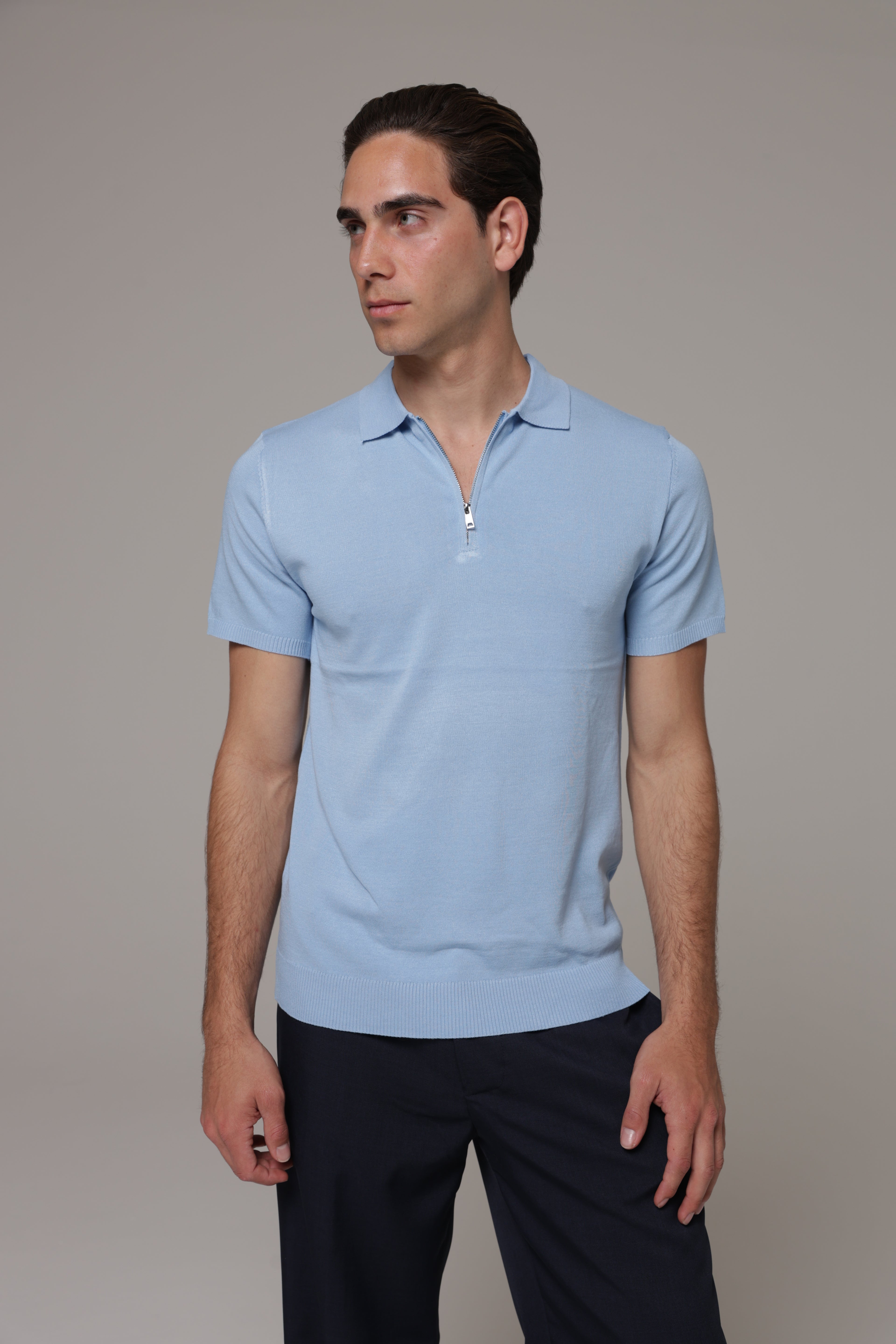 Polo con zip