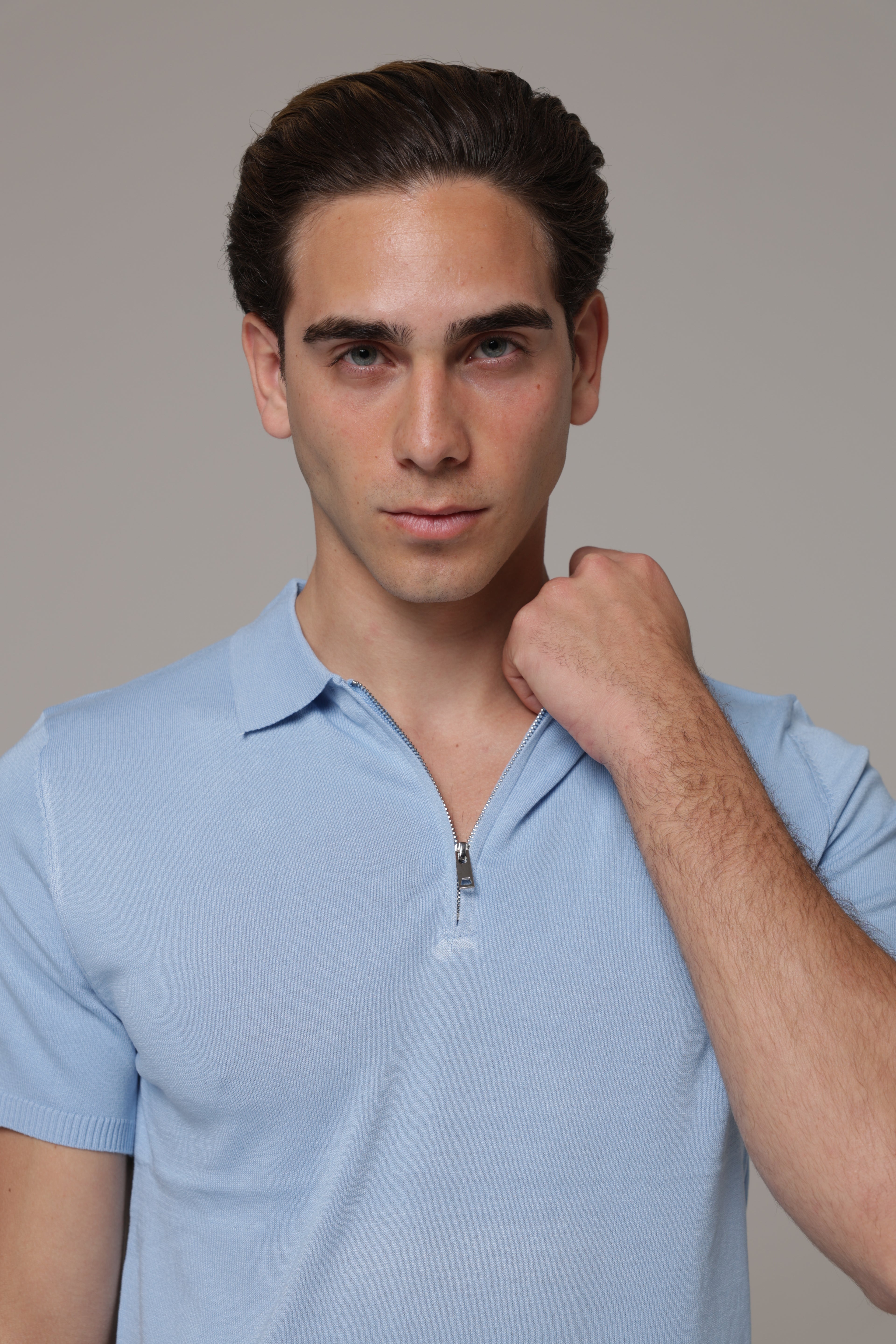 Polo con zip