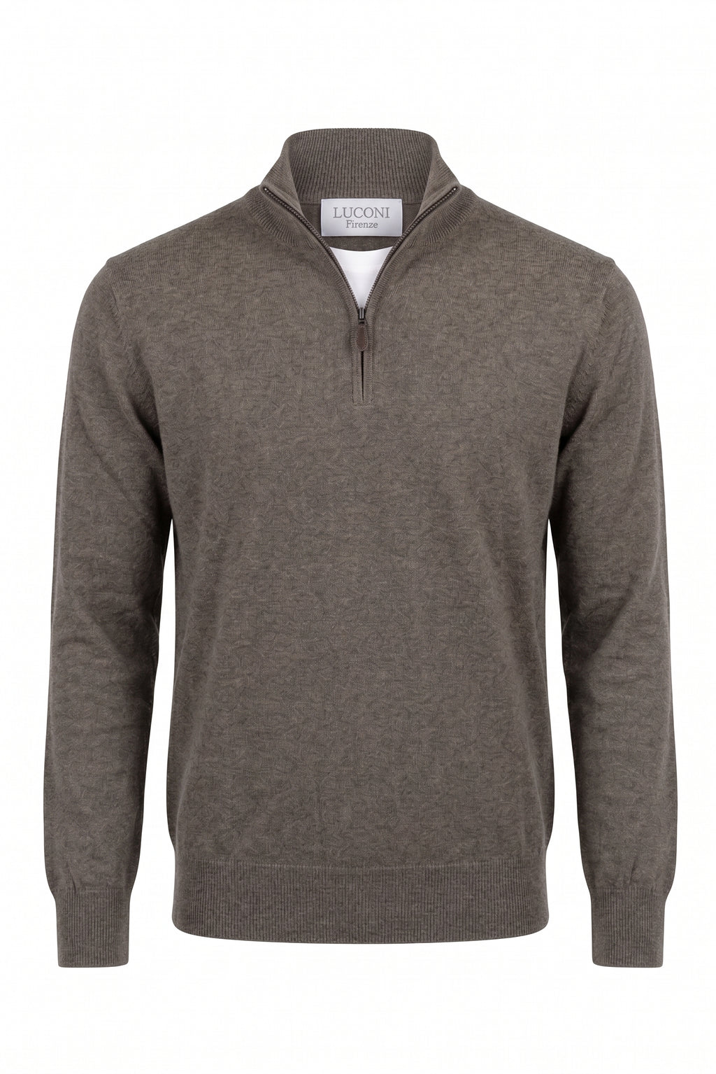Half zip cotone e cashmere Premium