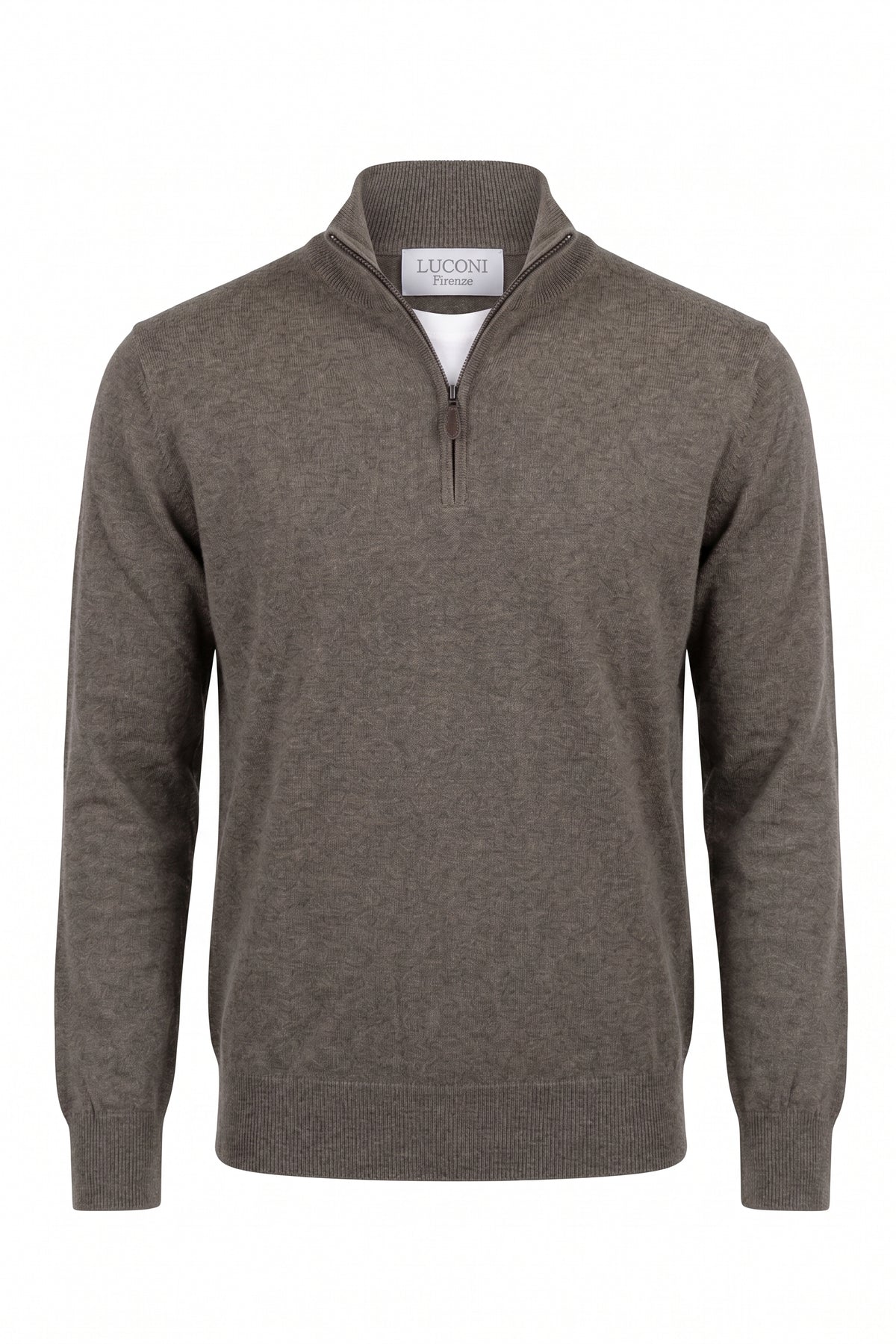 Half zip cotone e cashmere Premium