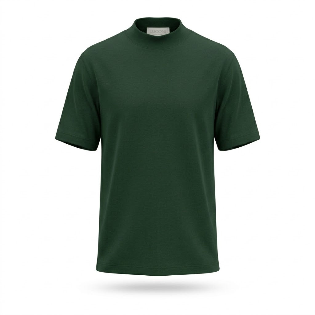 T-shirt Accollata in cotone