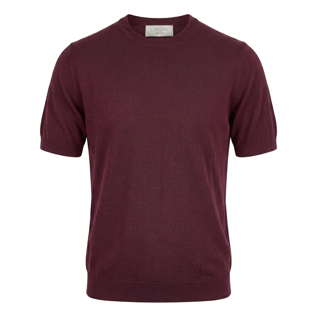 T-shirt Leggera in Filato Pettinato