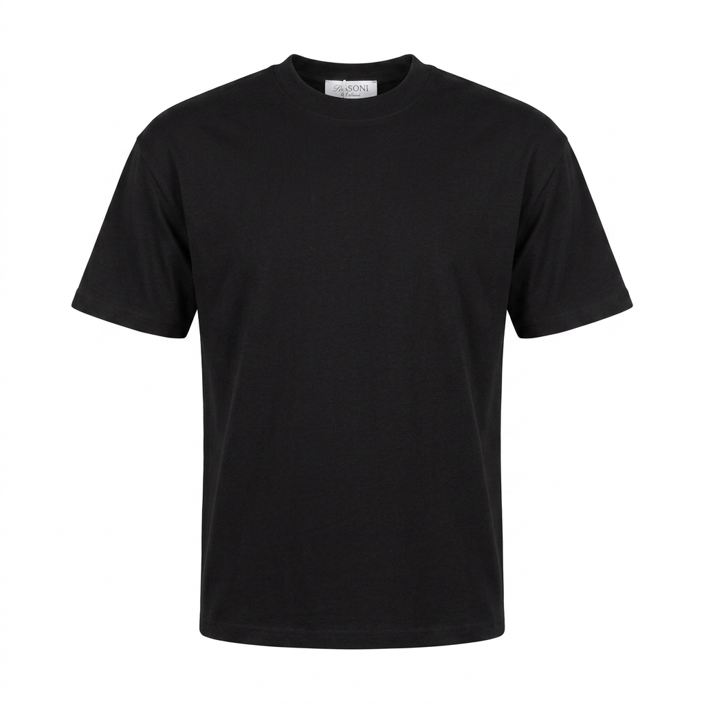 T-Shirt in Jersey di Cotone Premium
