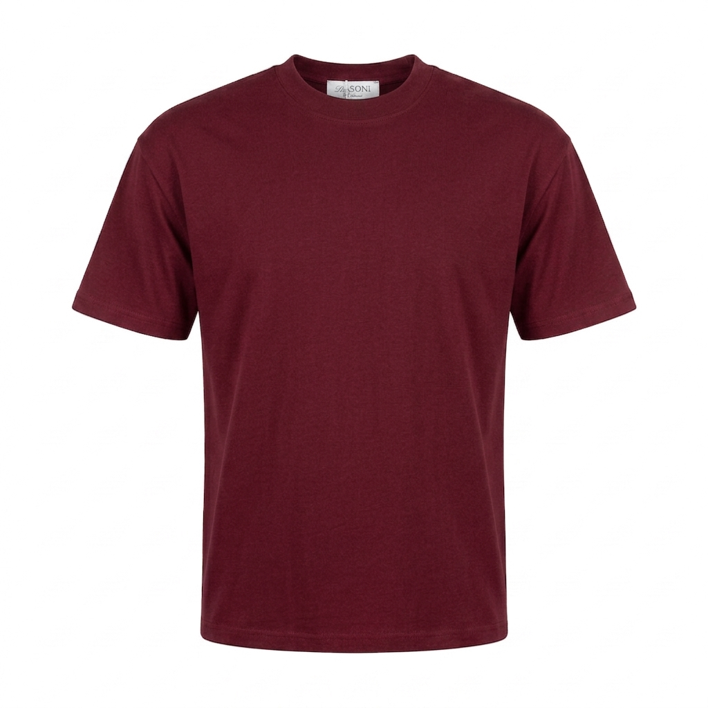 T-Shirt in Jersey di Cotone Premium