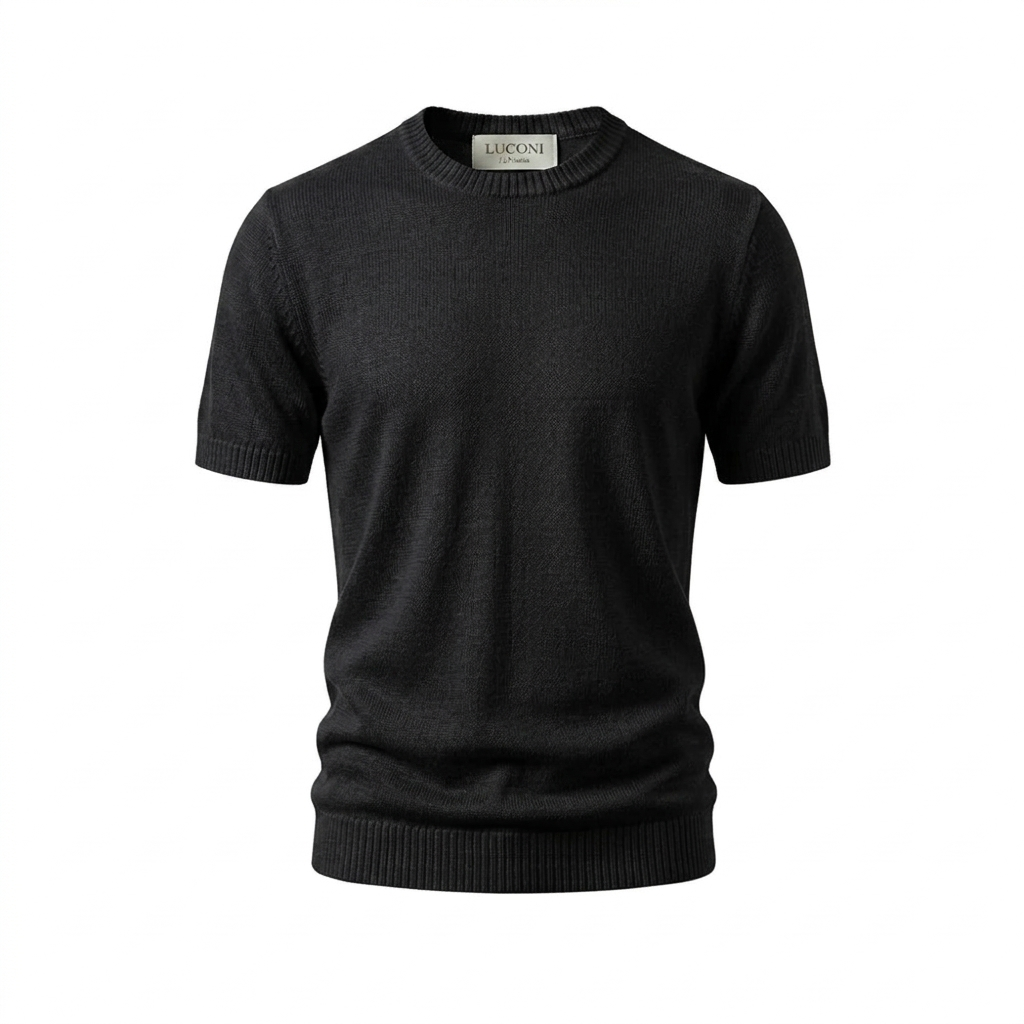 T-Shirt in Misto lino