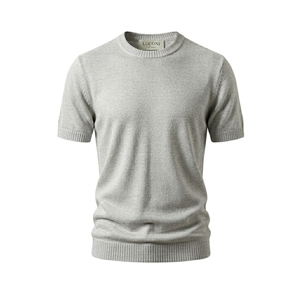 T-Shirt in Misto lino