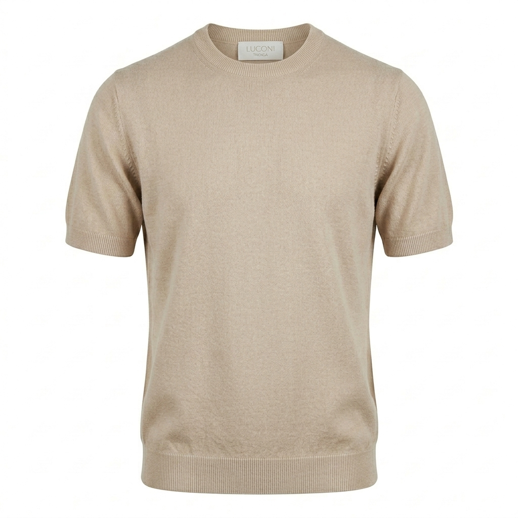 T-shirt Leggera in Filato Pettinato