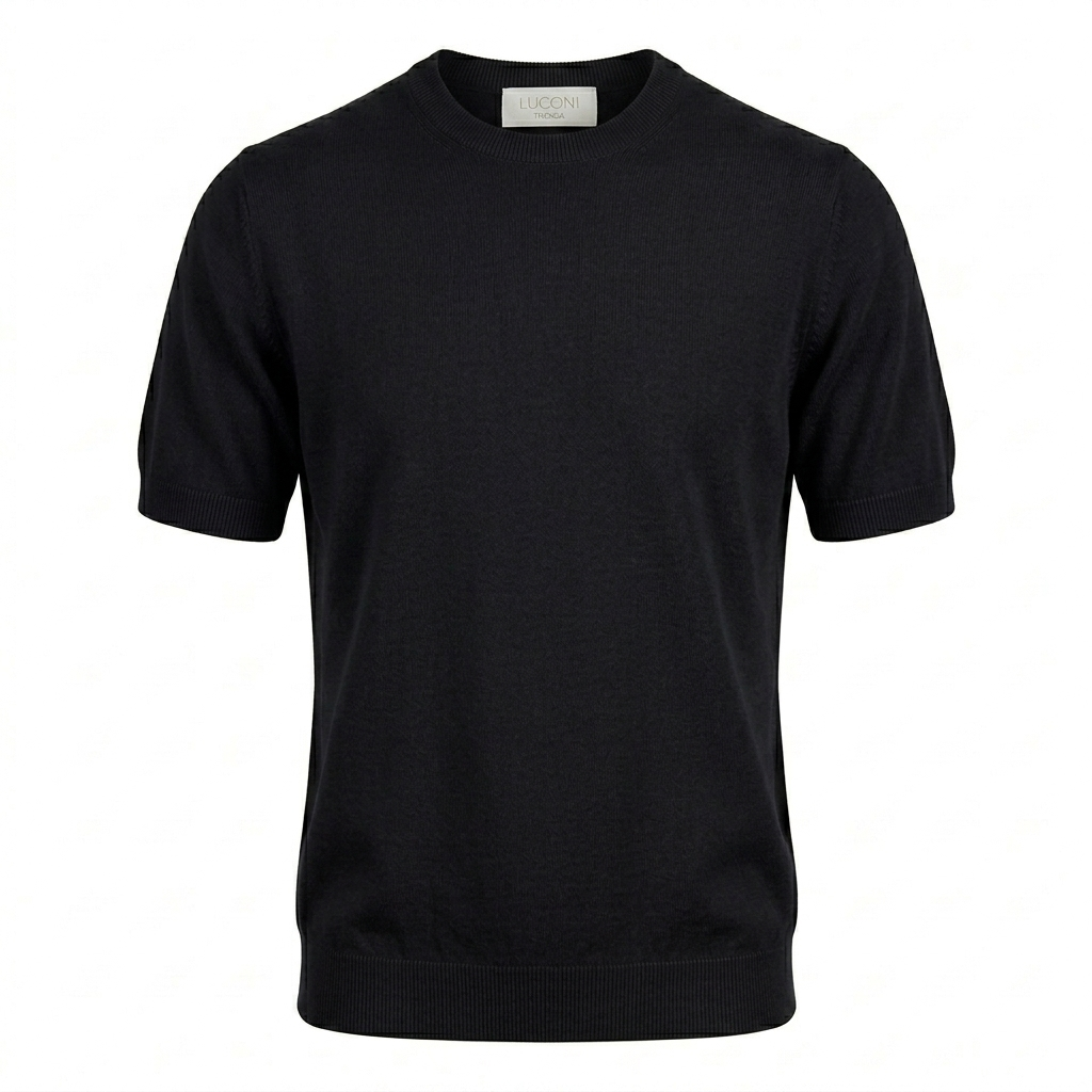 T-shirt Leggera in Filato Pettinato