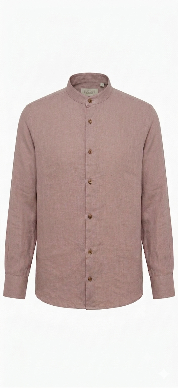 Camicia Coreana misto lino