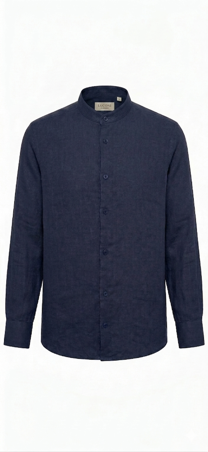 Camicia Coreana misto lino
