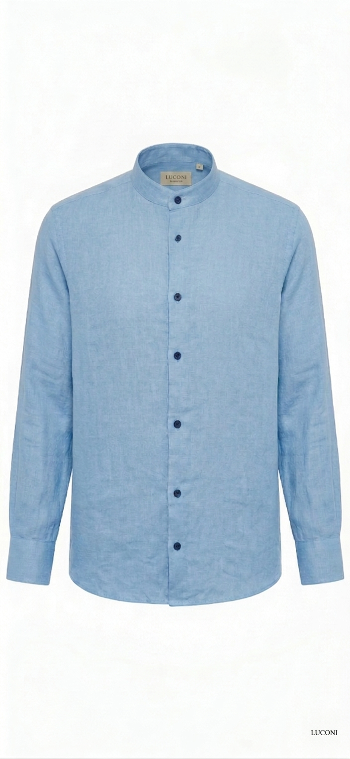 Camicia Coreana misto lino