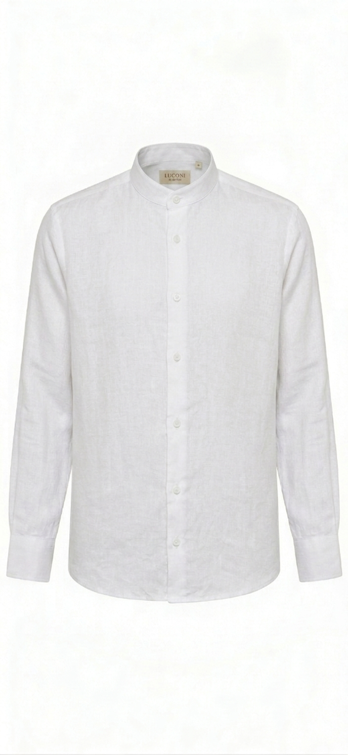 Camicia Coreana misto lino