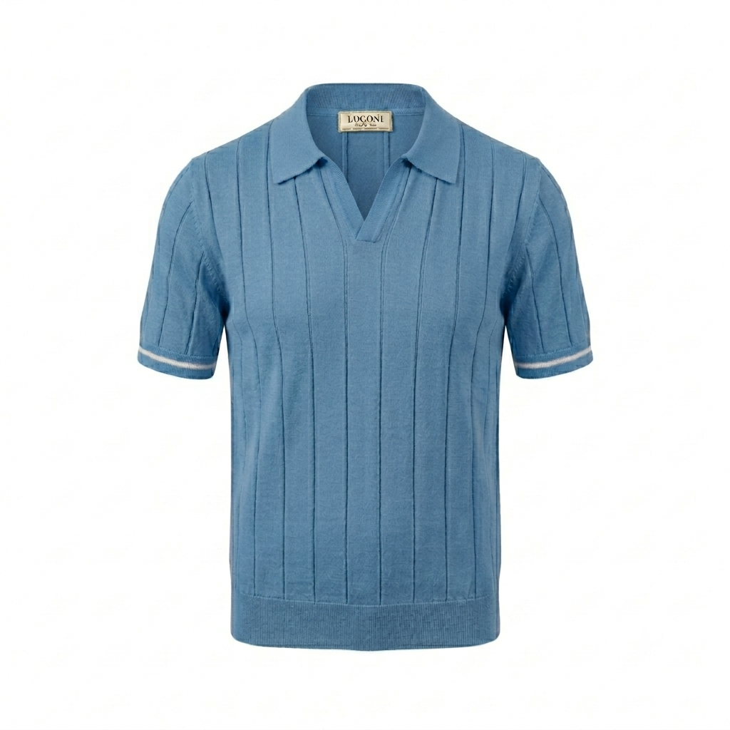 Polo in Maglia a Coste