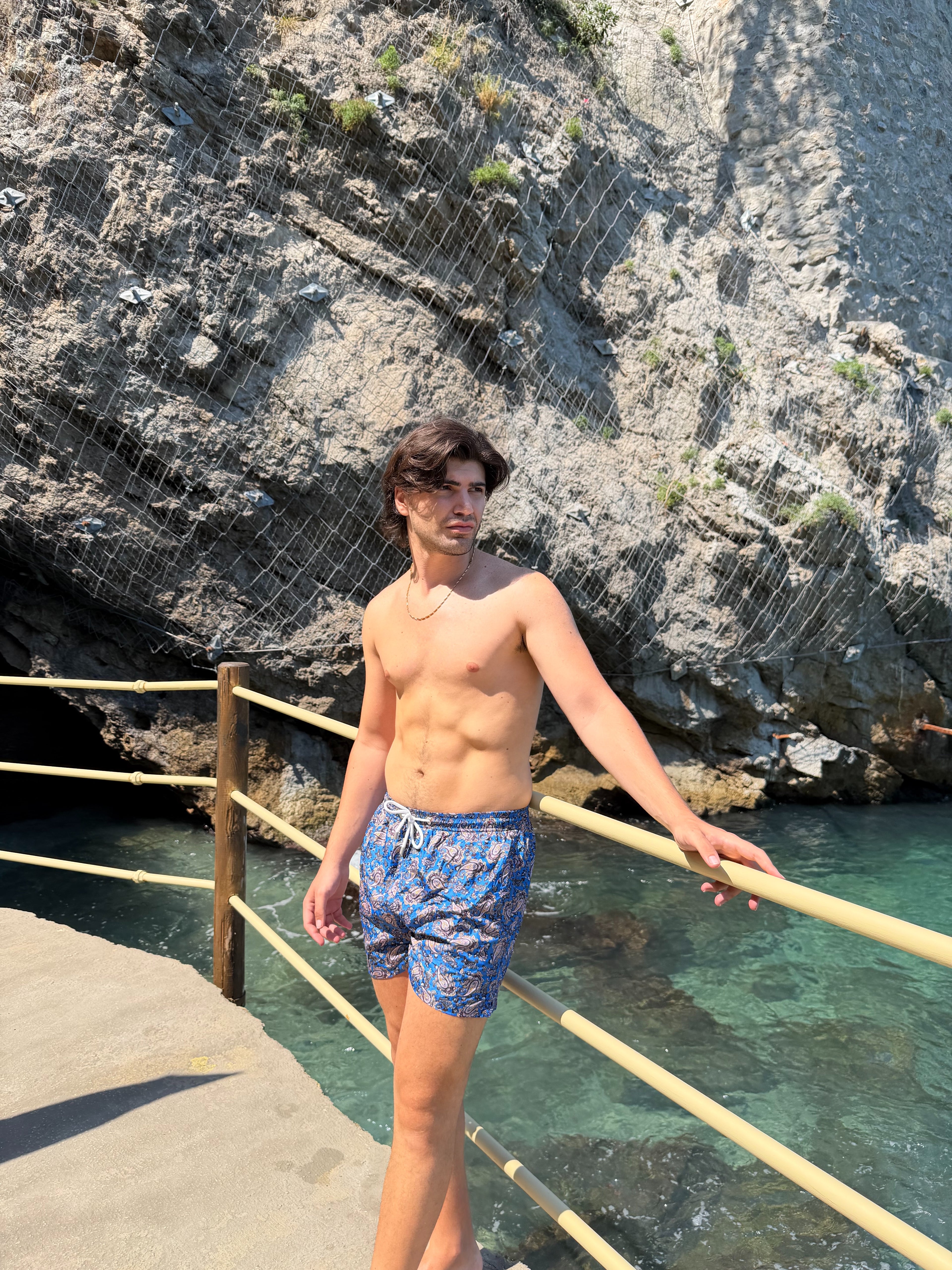 Costume da Bagno Uomo Fantasia Paisley