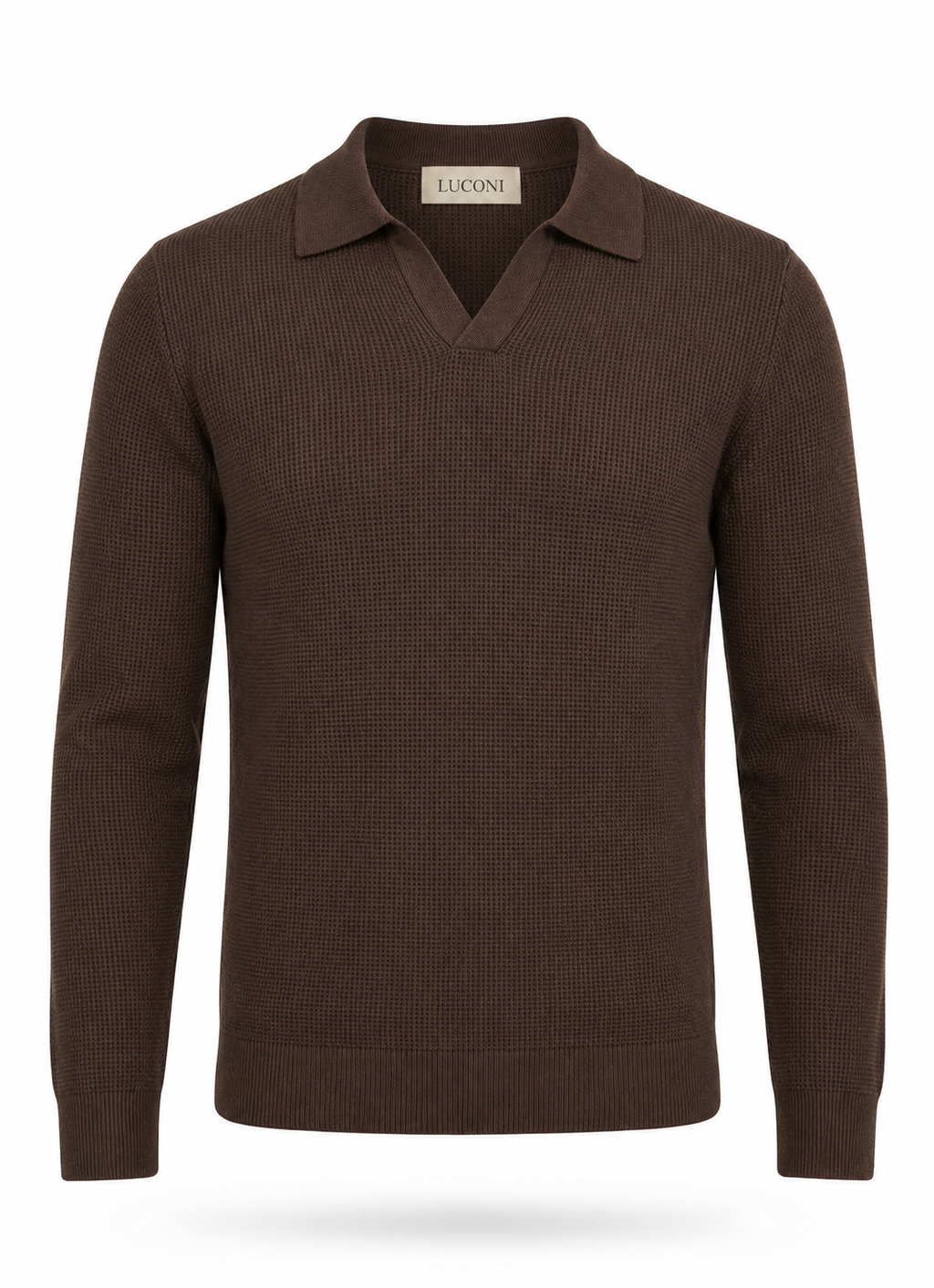 Polo scollo V nido d’ape