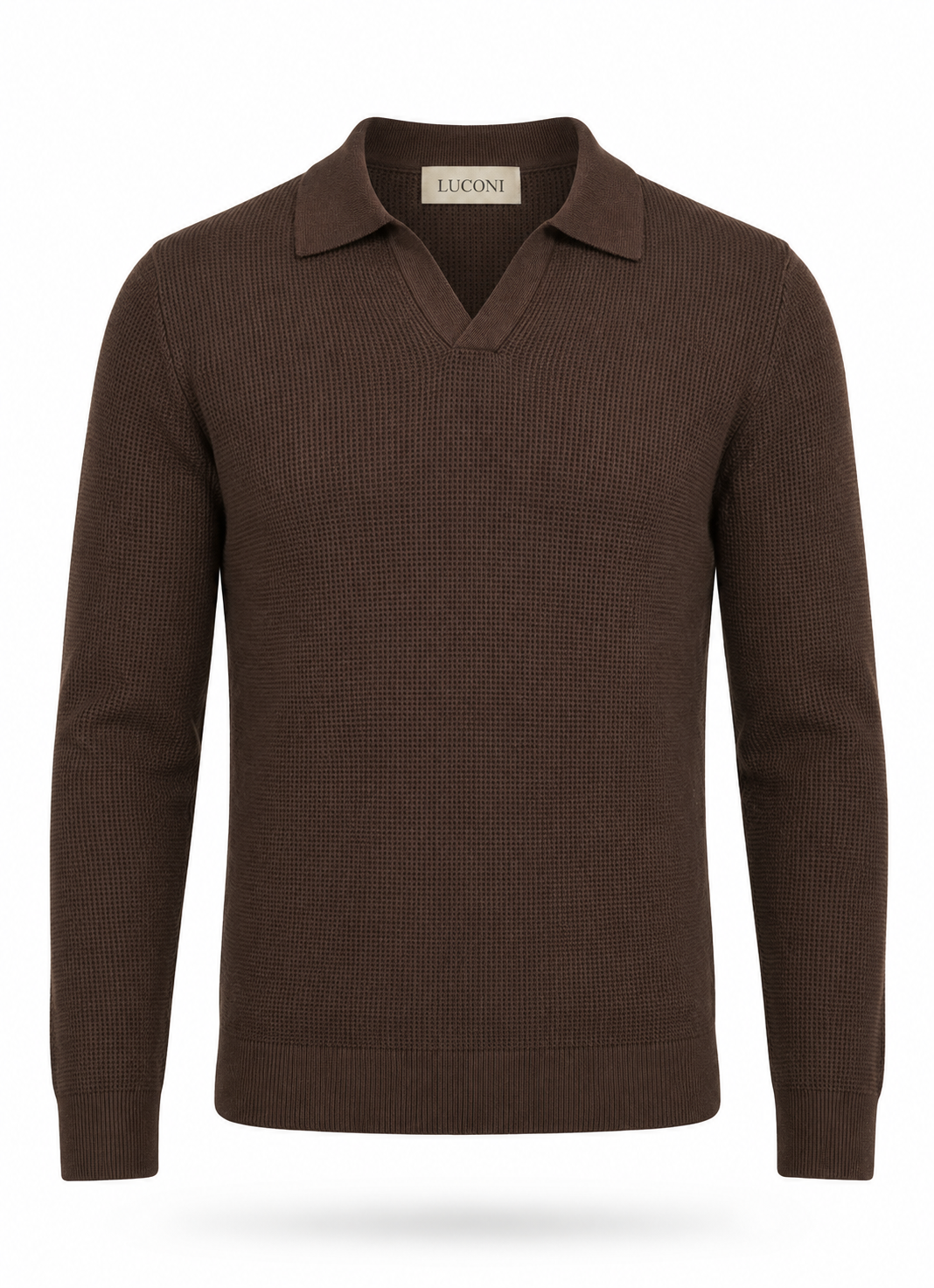 Polo scollo V nido d’ape