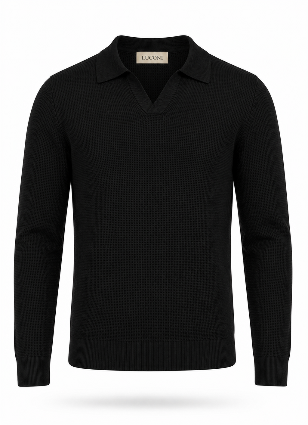 Polo scollo V nido d’ape