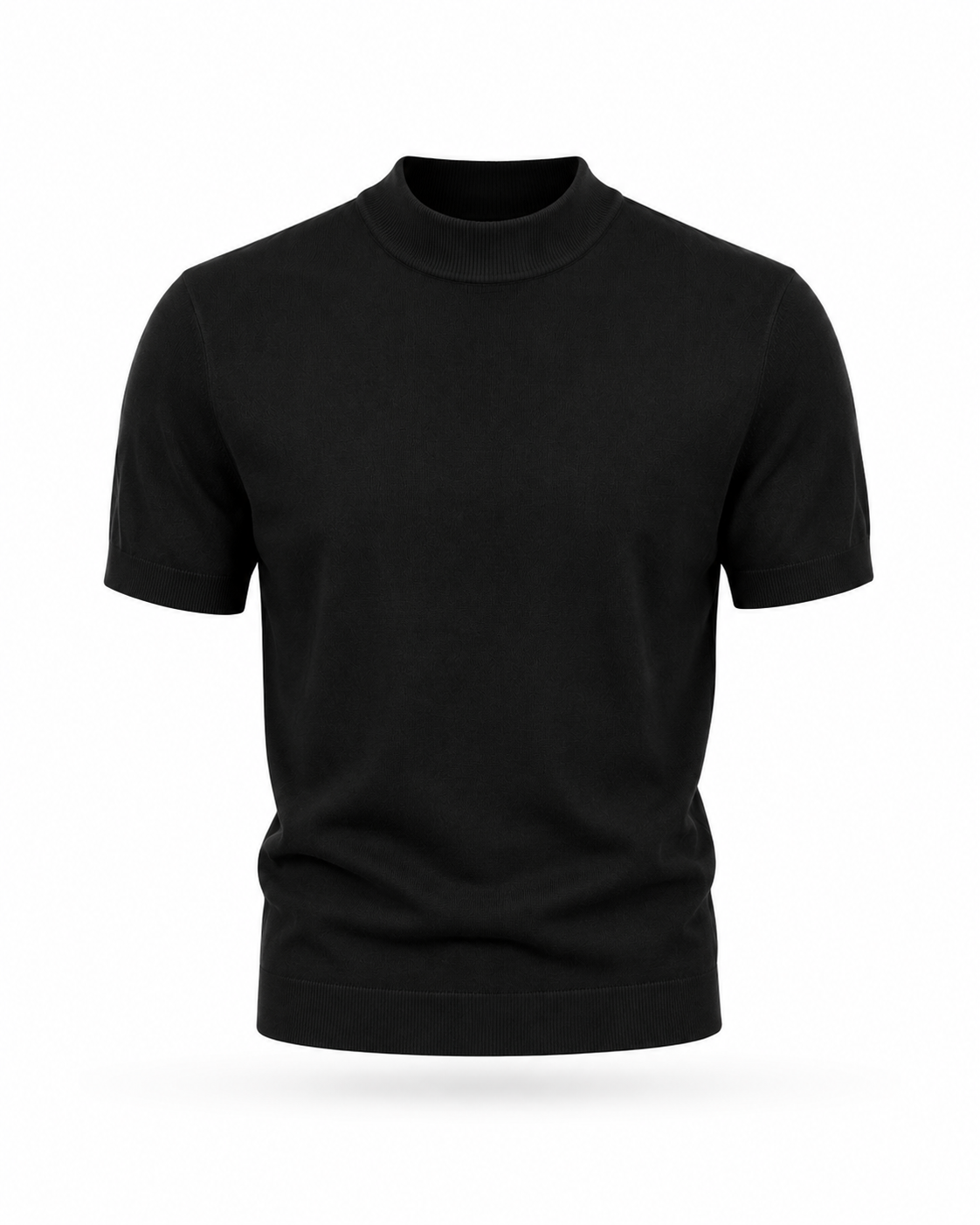 T-shirt accollata in Maglia