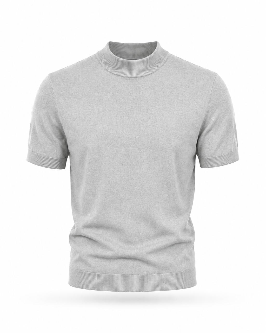T-shirt accollata in Maglia